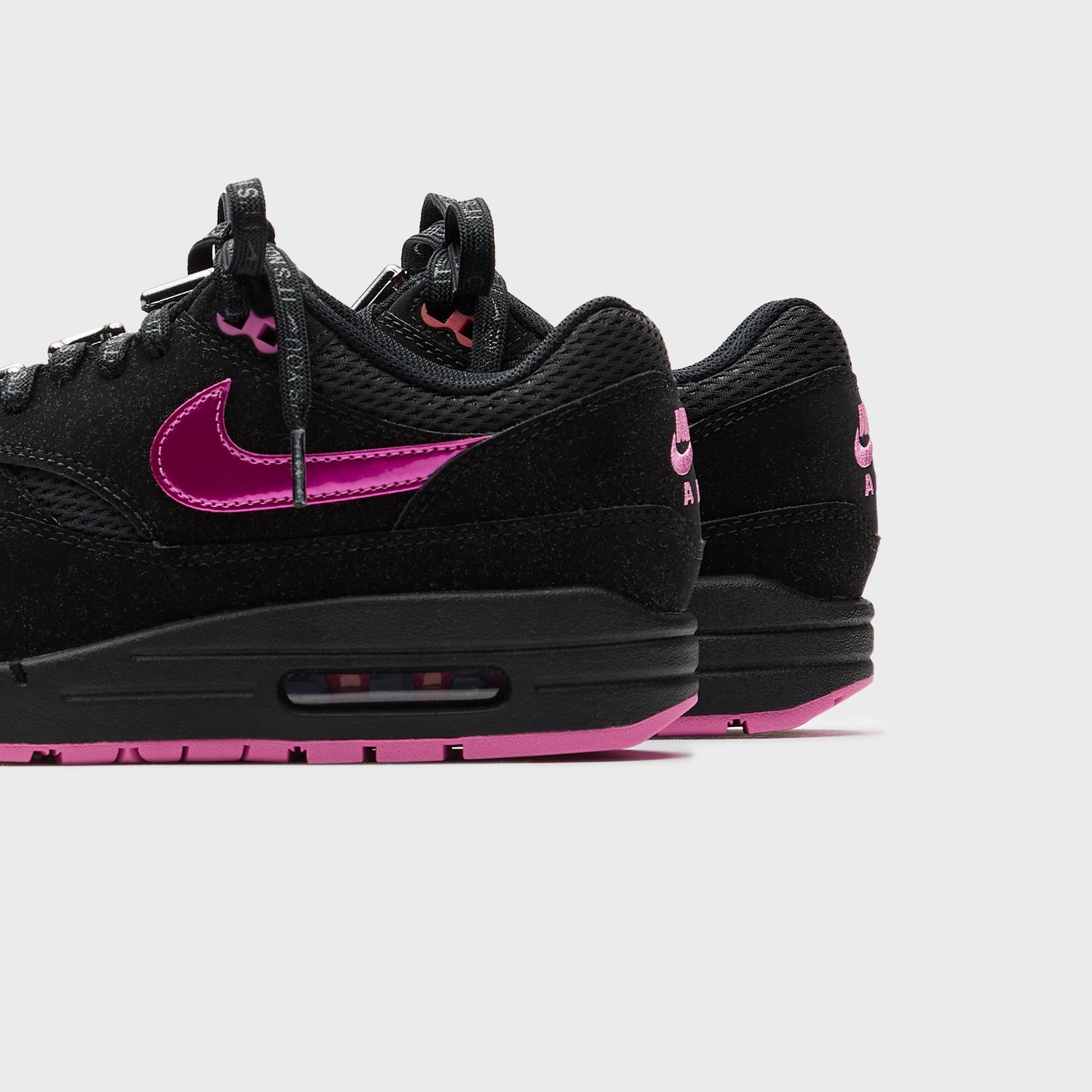 Nike Air Max 1  - Black / Playful Pink / University Red