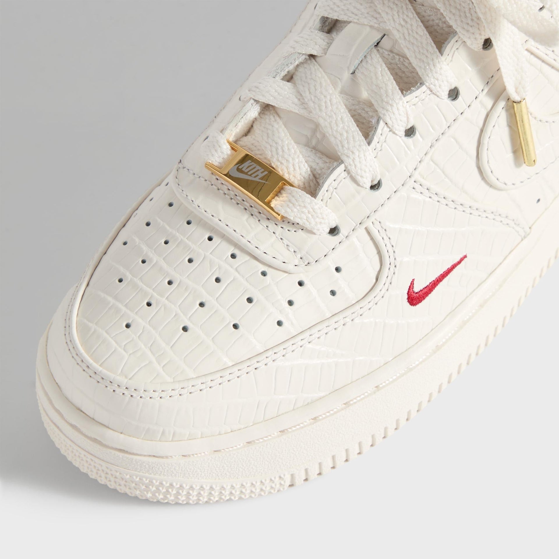 Kith for Nike GS Air Force 1 - Phantom / Black Spruce / Varsity Red