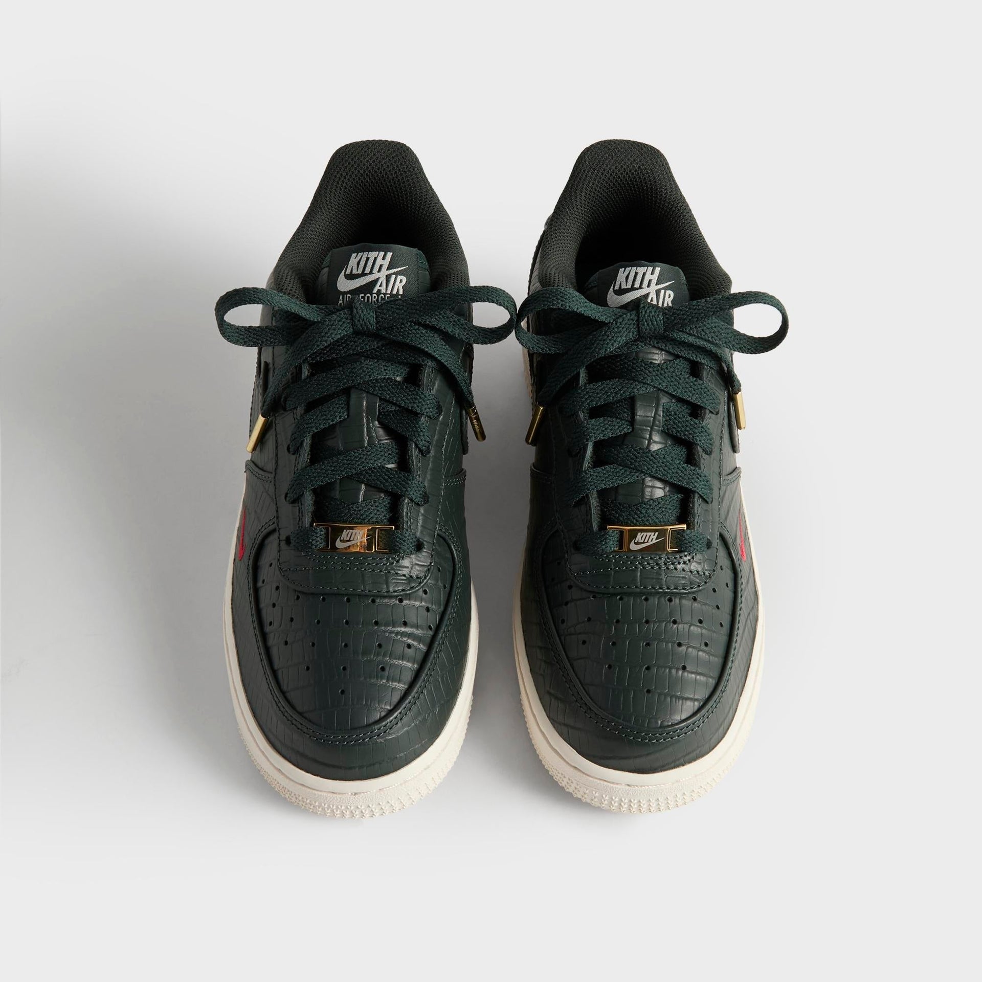 Kith for Nike GS Air Force 1 - Black Spruce / Phantom / Varsity Red