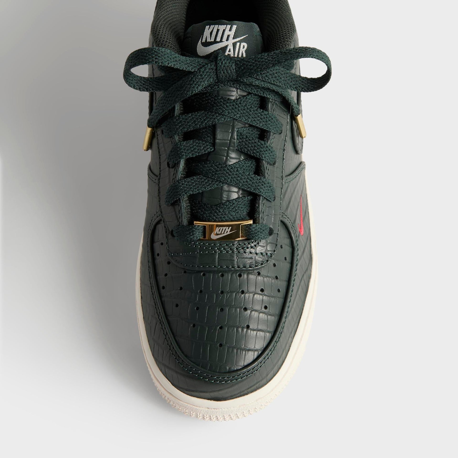 Kith for Nike GS Air Force 1 - Black Spruce / Phantom / Varsity Red