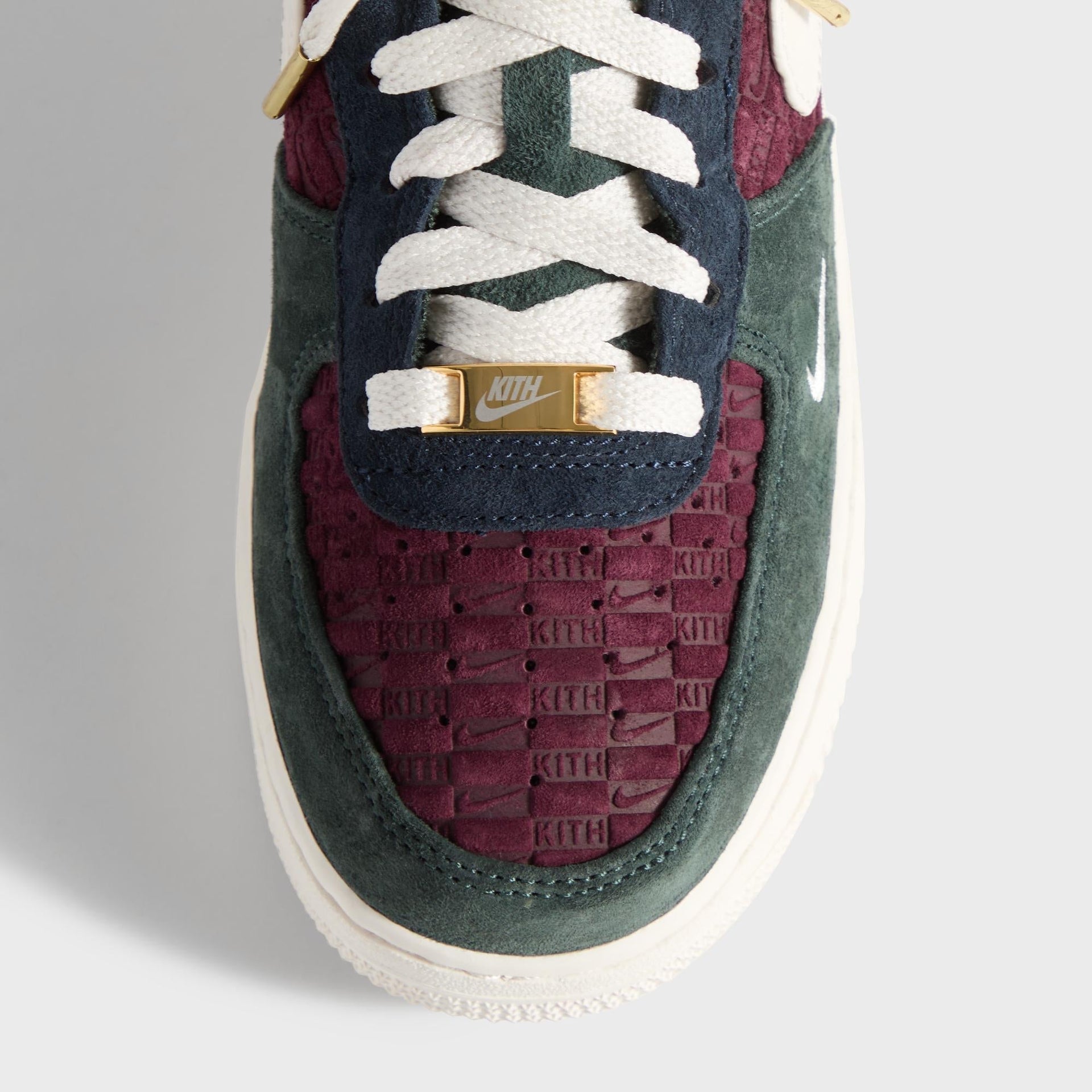 Kith for Nike GS Air Force 1 Low Lace - Night Maroon / Phantom