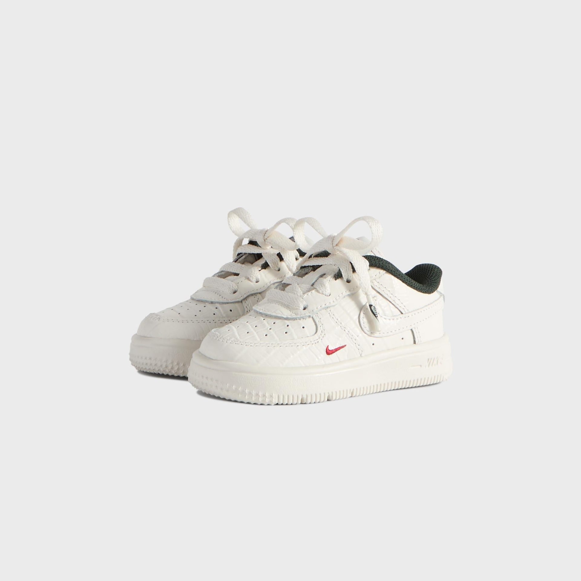 Kith for Nike TD Air Force 1 - Phantom / Black Spruce / Varsity Red