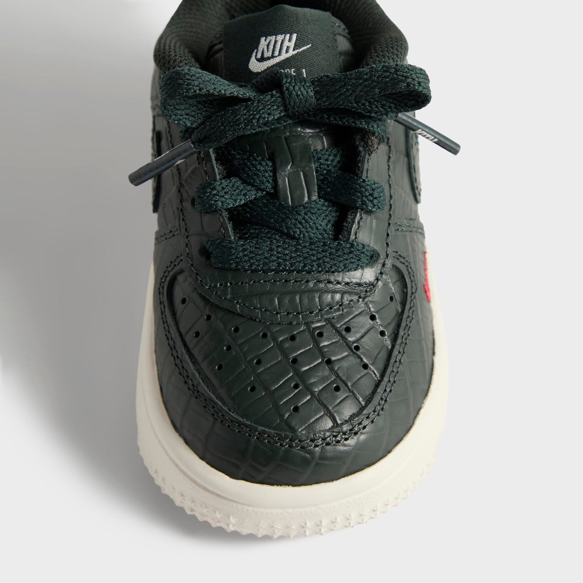 Kith for Nike TD Air Force 1 - Black Spruce / Phantom / Varsity Red