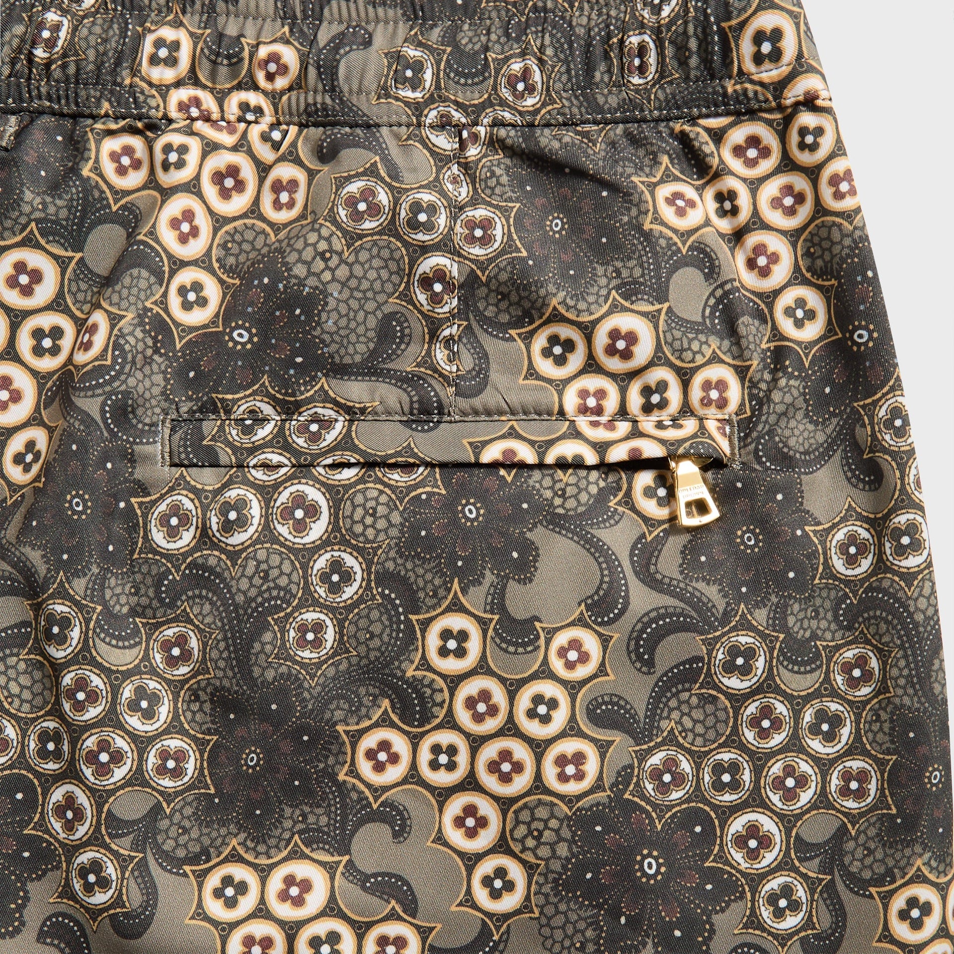 Orlebar Brown Bulldog Drawcord Paisley Bloom Short in Bronze