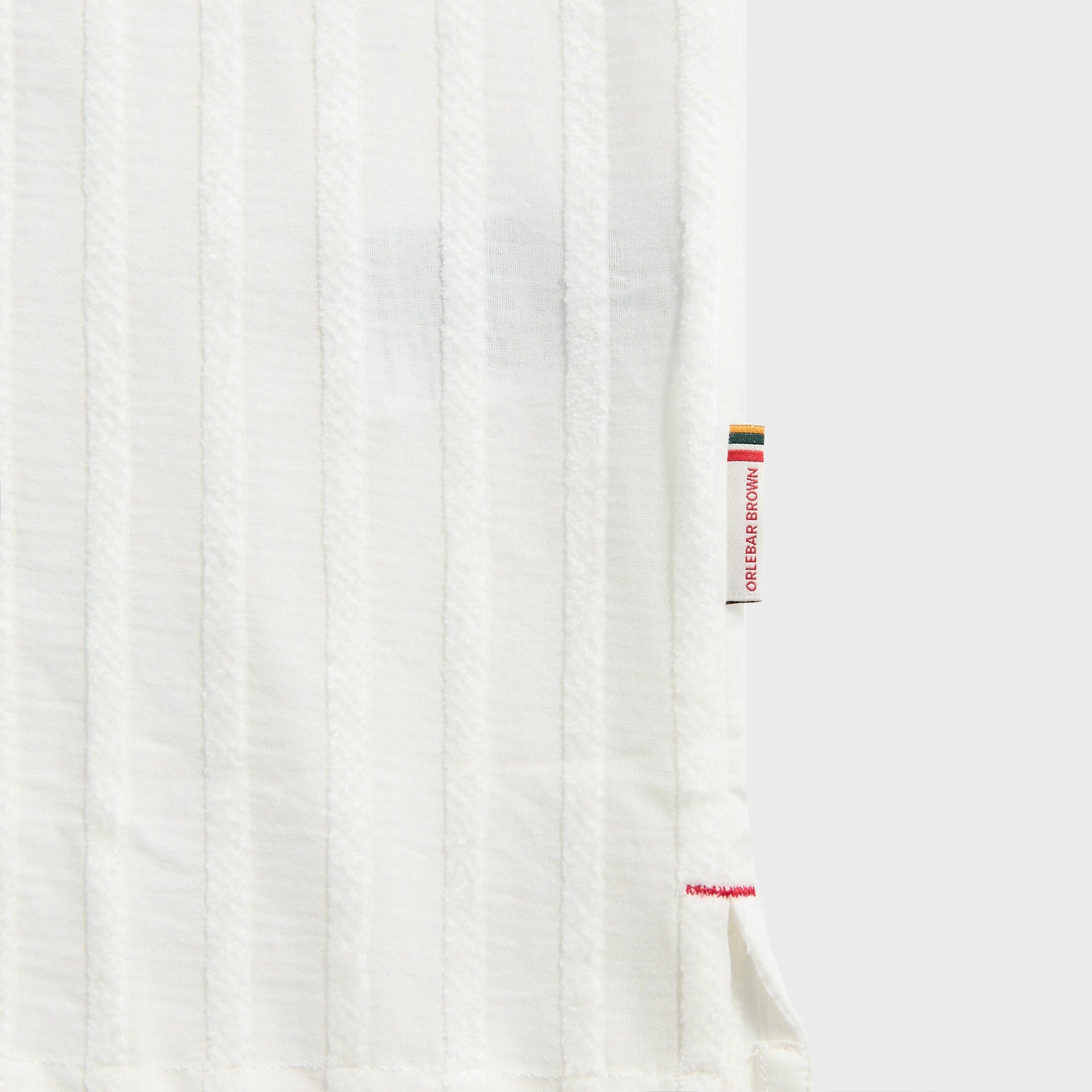 Orlebar Brown Maitan Tonal Chenille Stripe Shirt in White