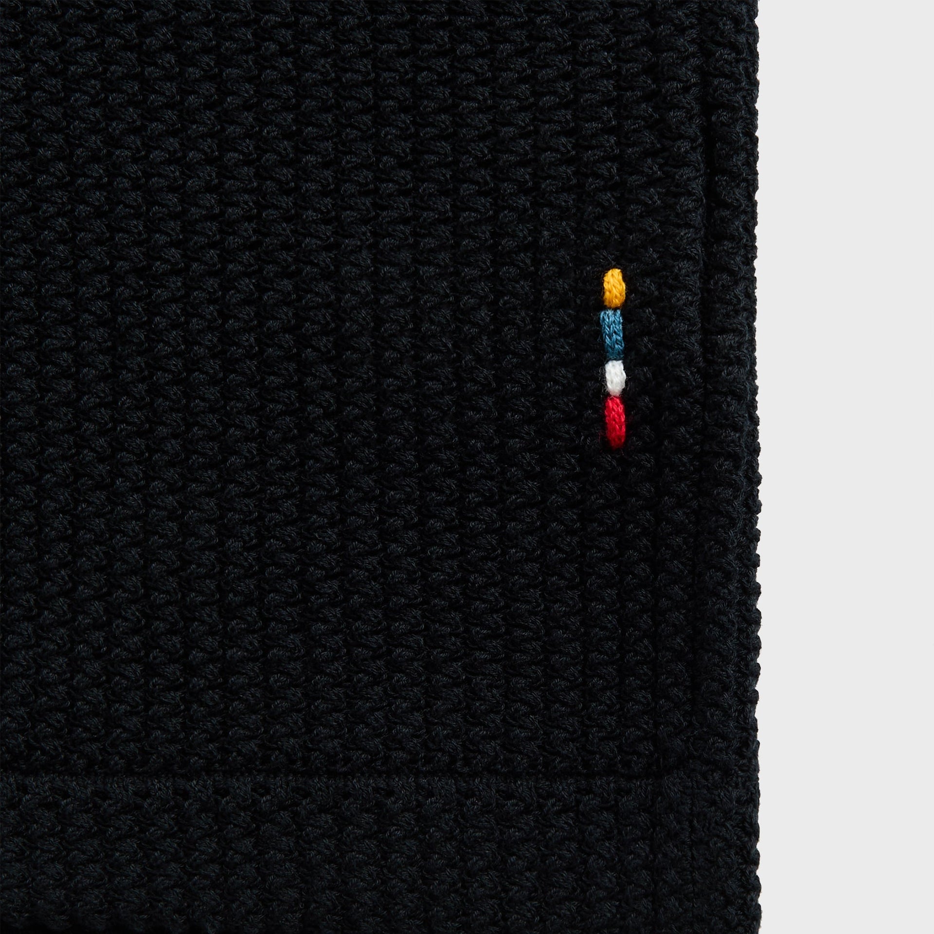 Orlebar Brown Tiernan Chevron Crochet Shirt in Night Iris