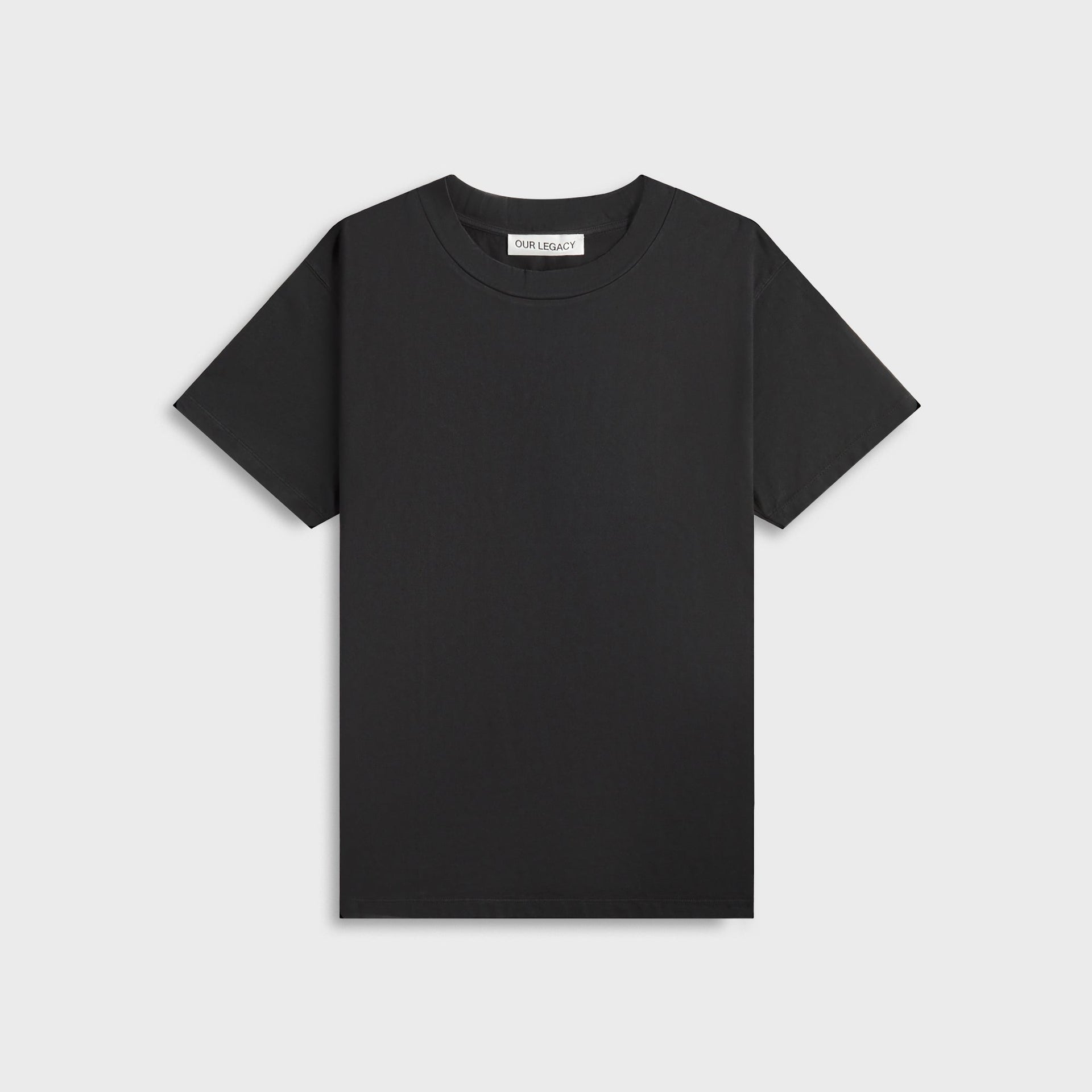 Our Legacy Bliss Tee in Washed Black Band Jersey