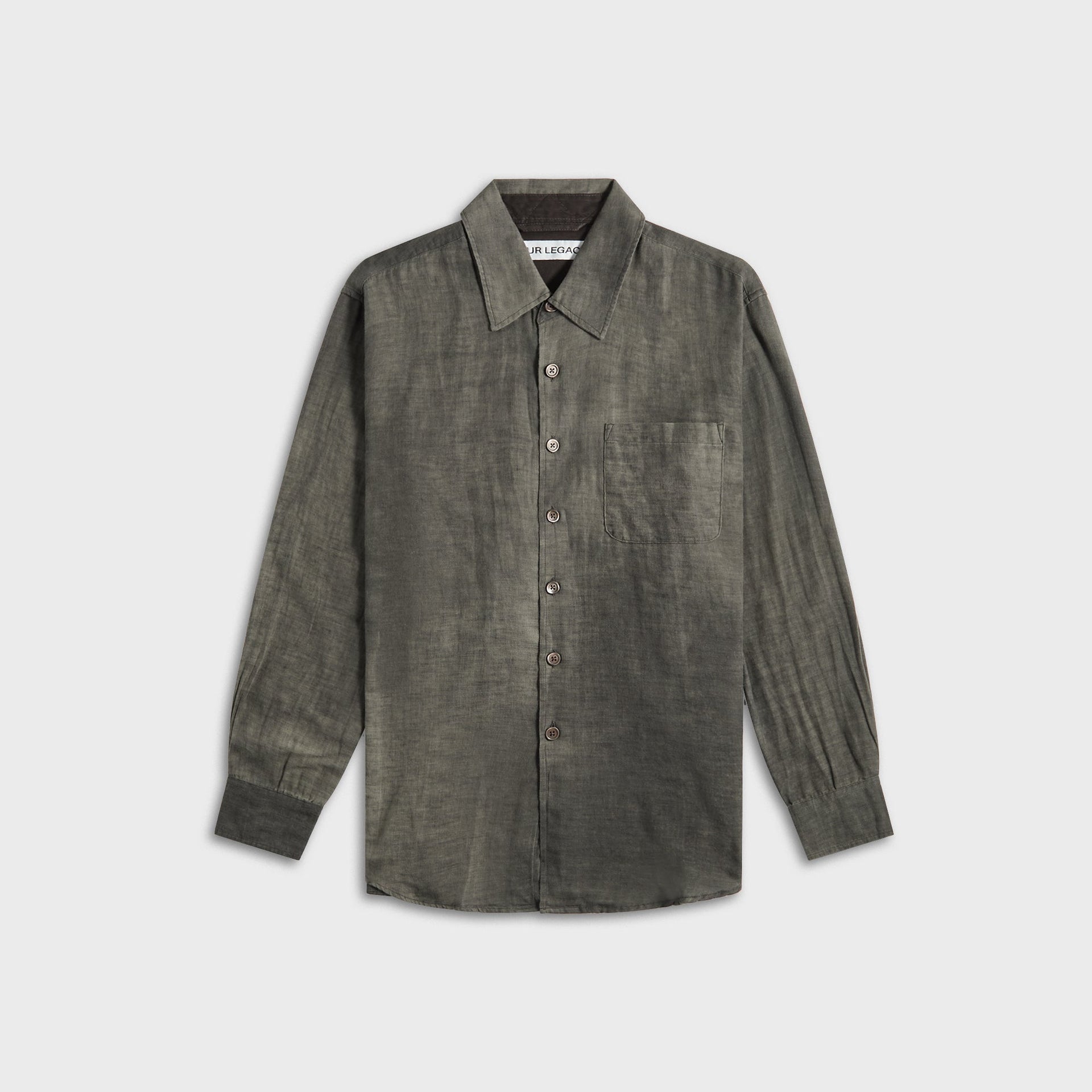 Our Legacy Above Shirt in Dark Cloud Sparse