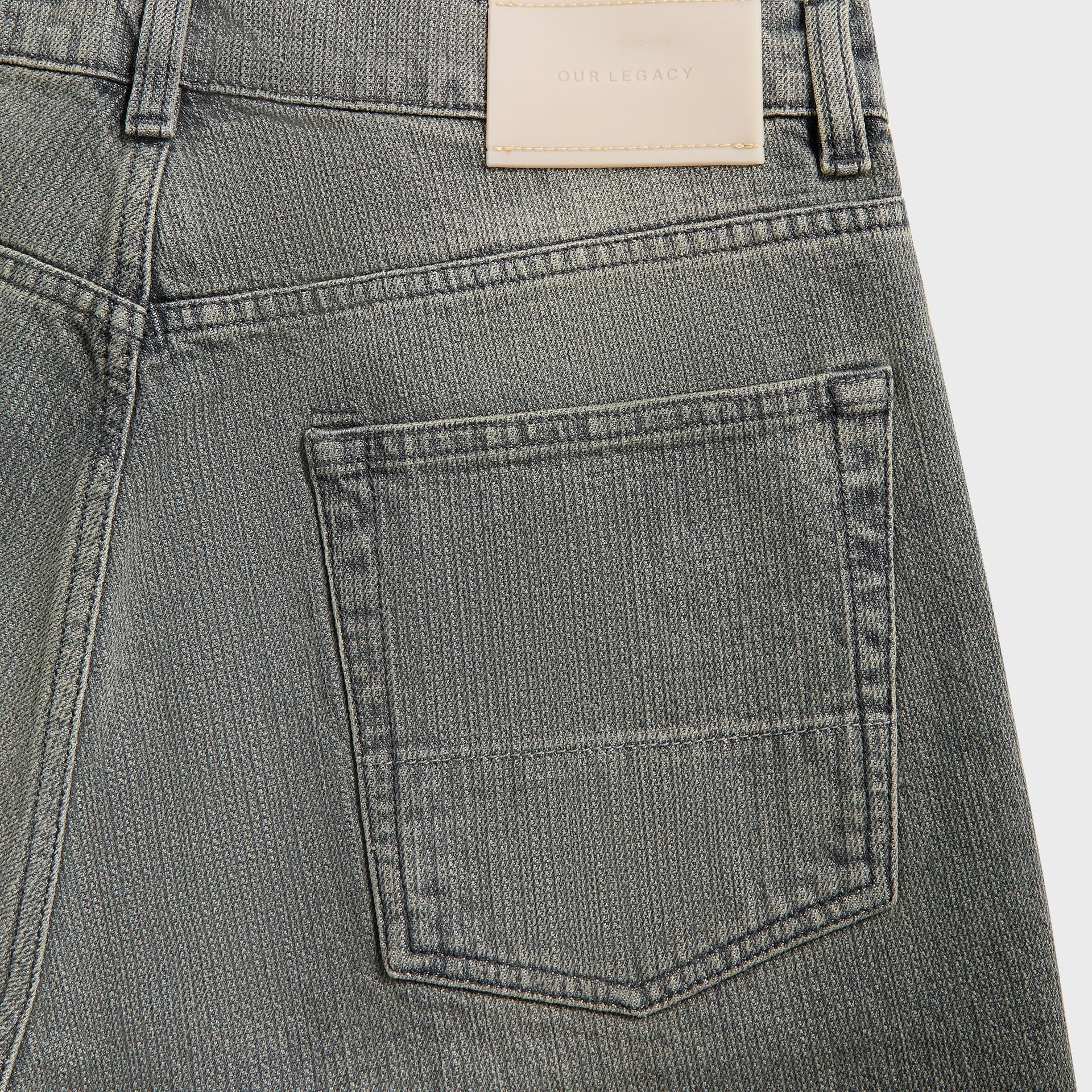 Our Legacy Third Cut Denim in Ash Dust Chain Twill