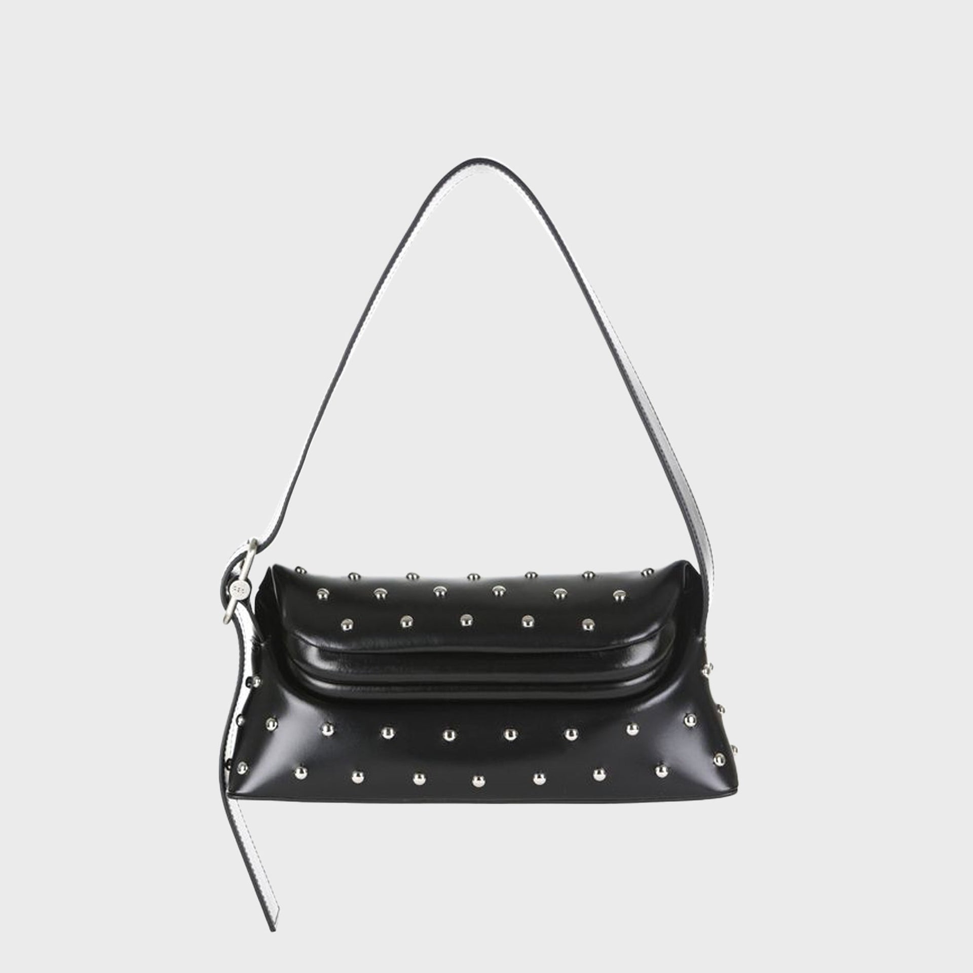 Osoi Folder Brot Stud-Embellished Shoulder Bag - Black