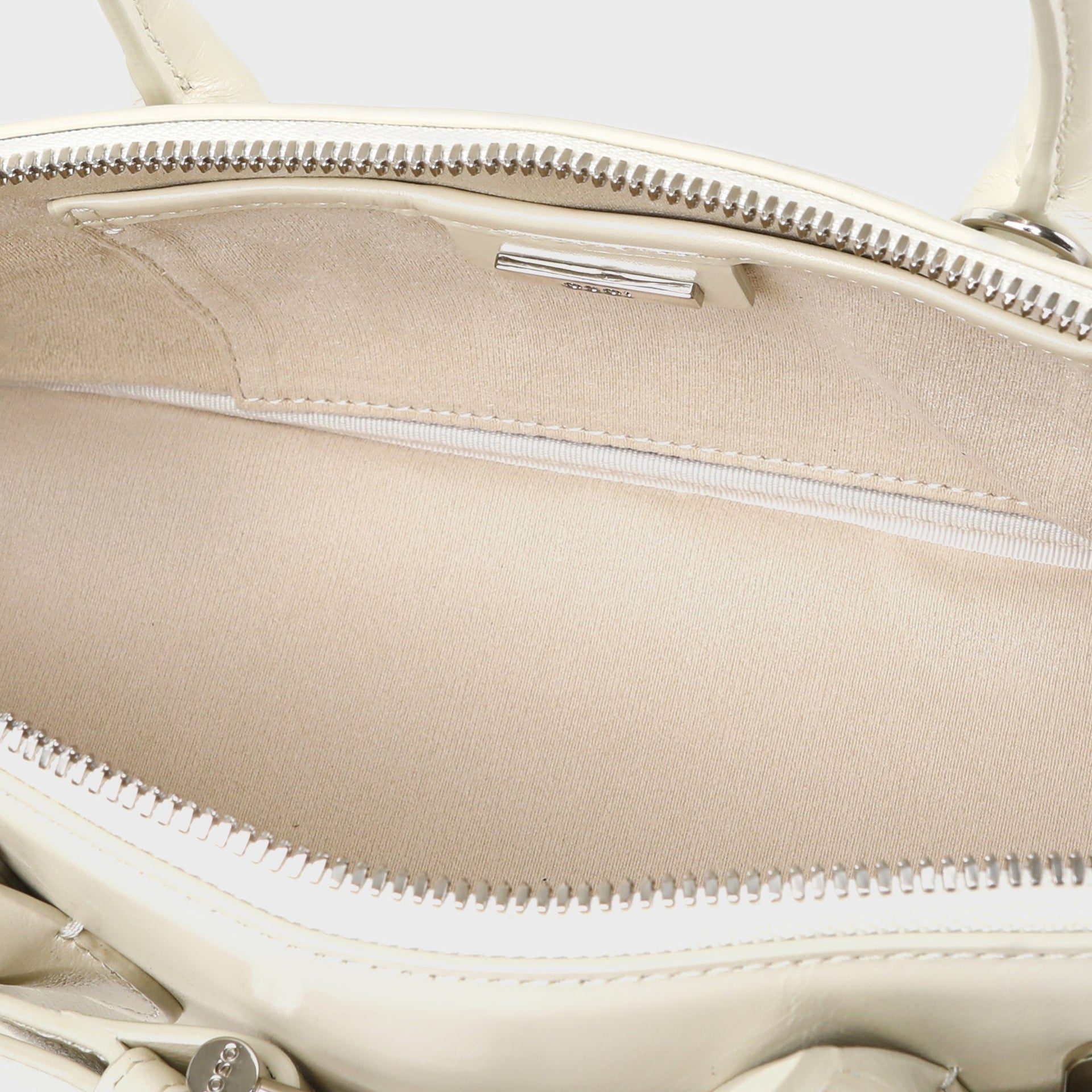 Osoi Zip Brocle Mini Bag in Cream