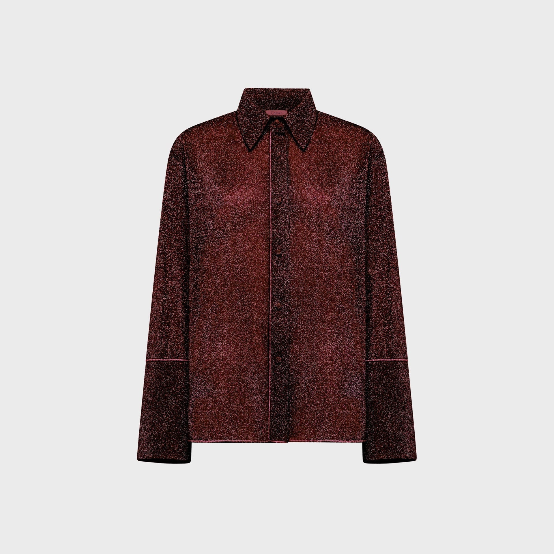 Oseree Lumiere Sleeves Shirt in Burgundy