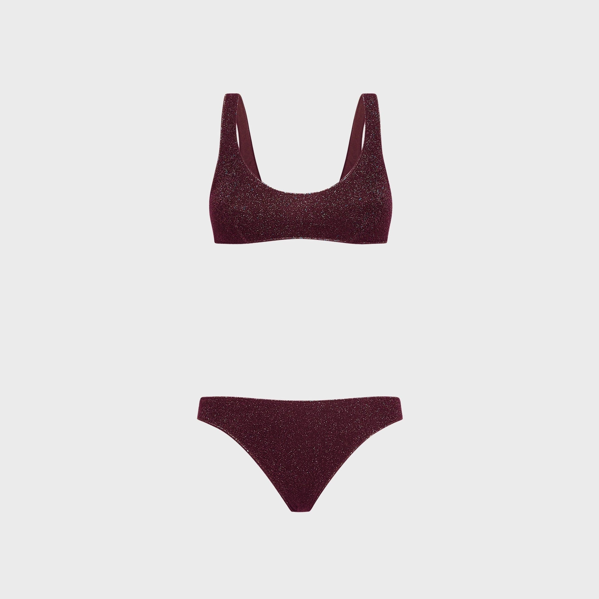 Oseree Lumiere Sporty Set in Burgundy