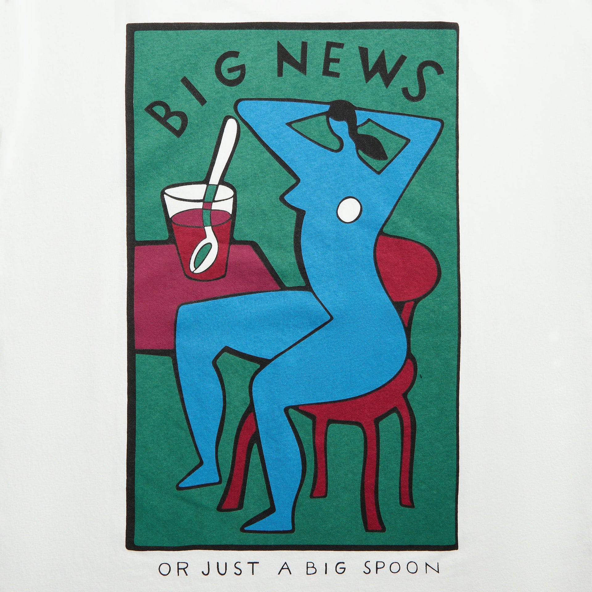 by Parra Big News Tee in White