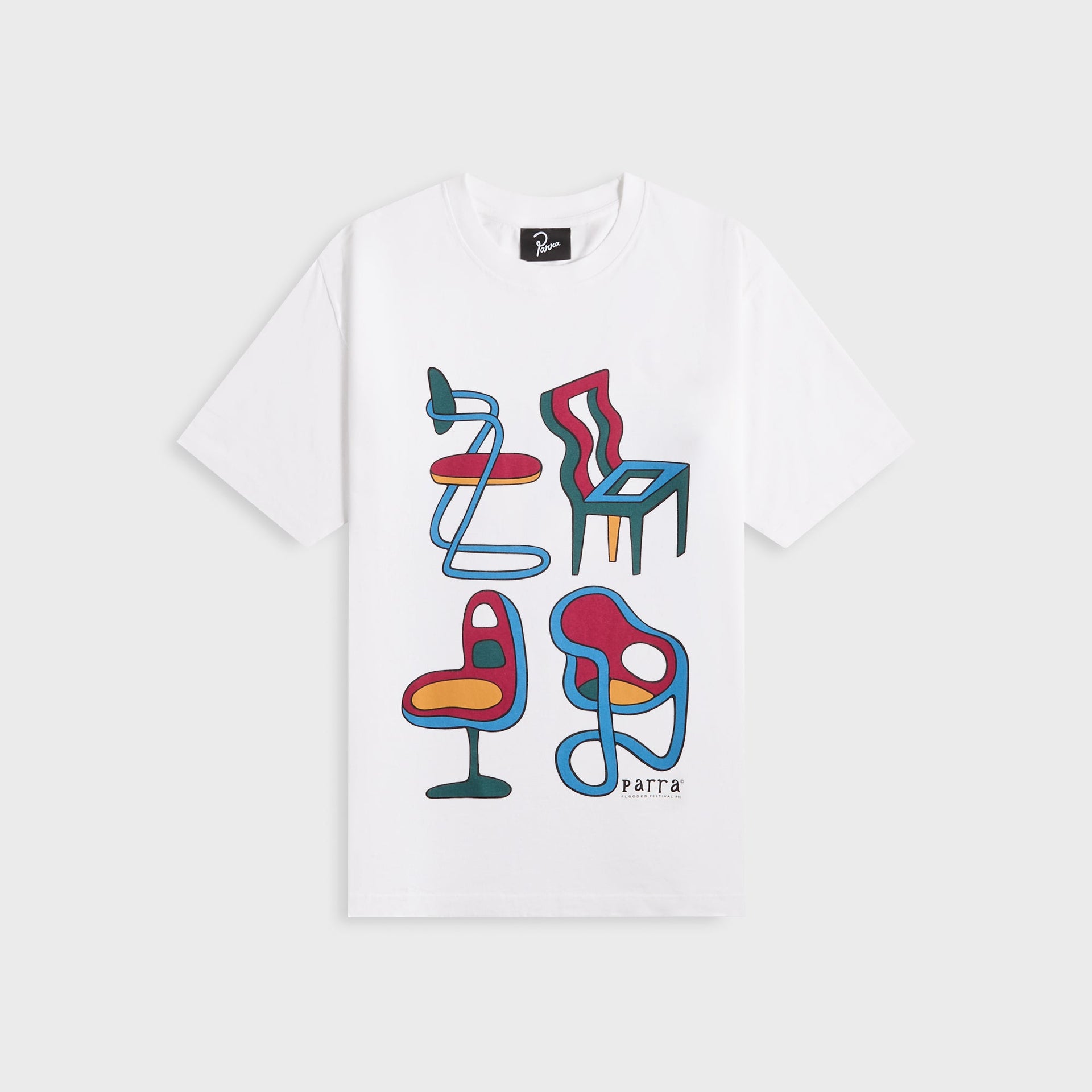 by Parra Unreasonable Chairs Tee in White