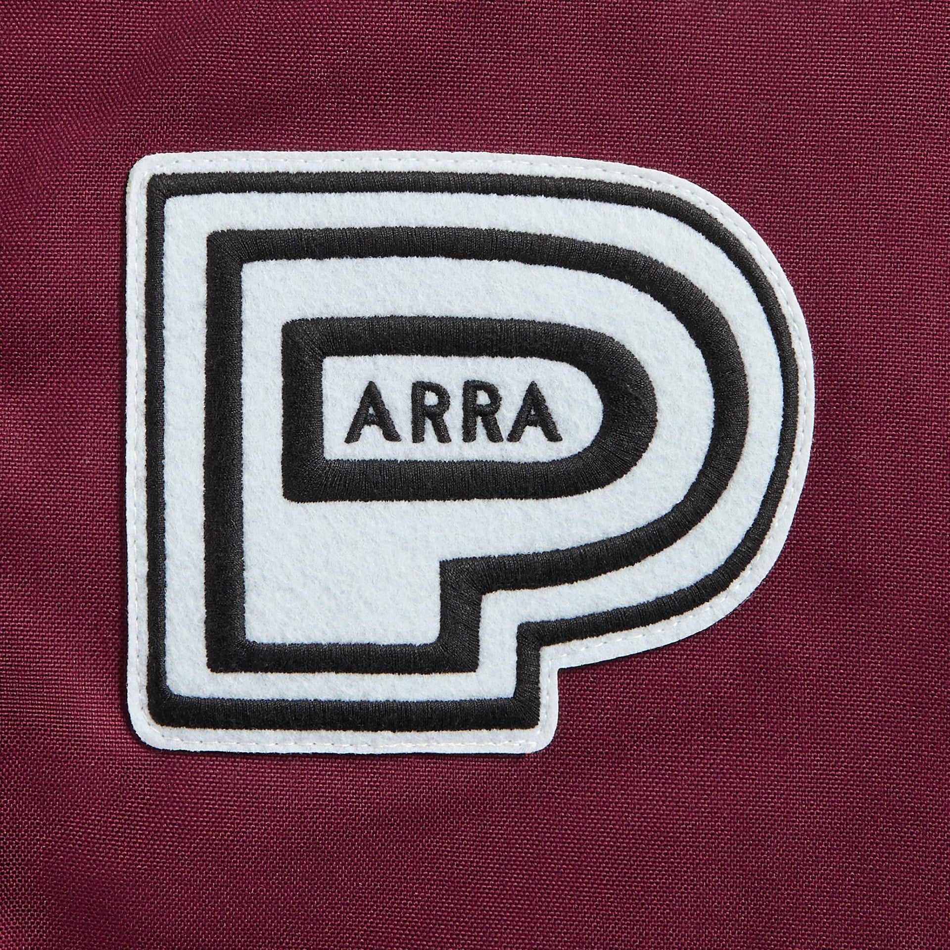 by Parra Midnight Surprise Coach Jacket in Burgundy