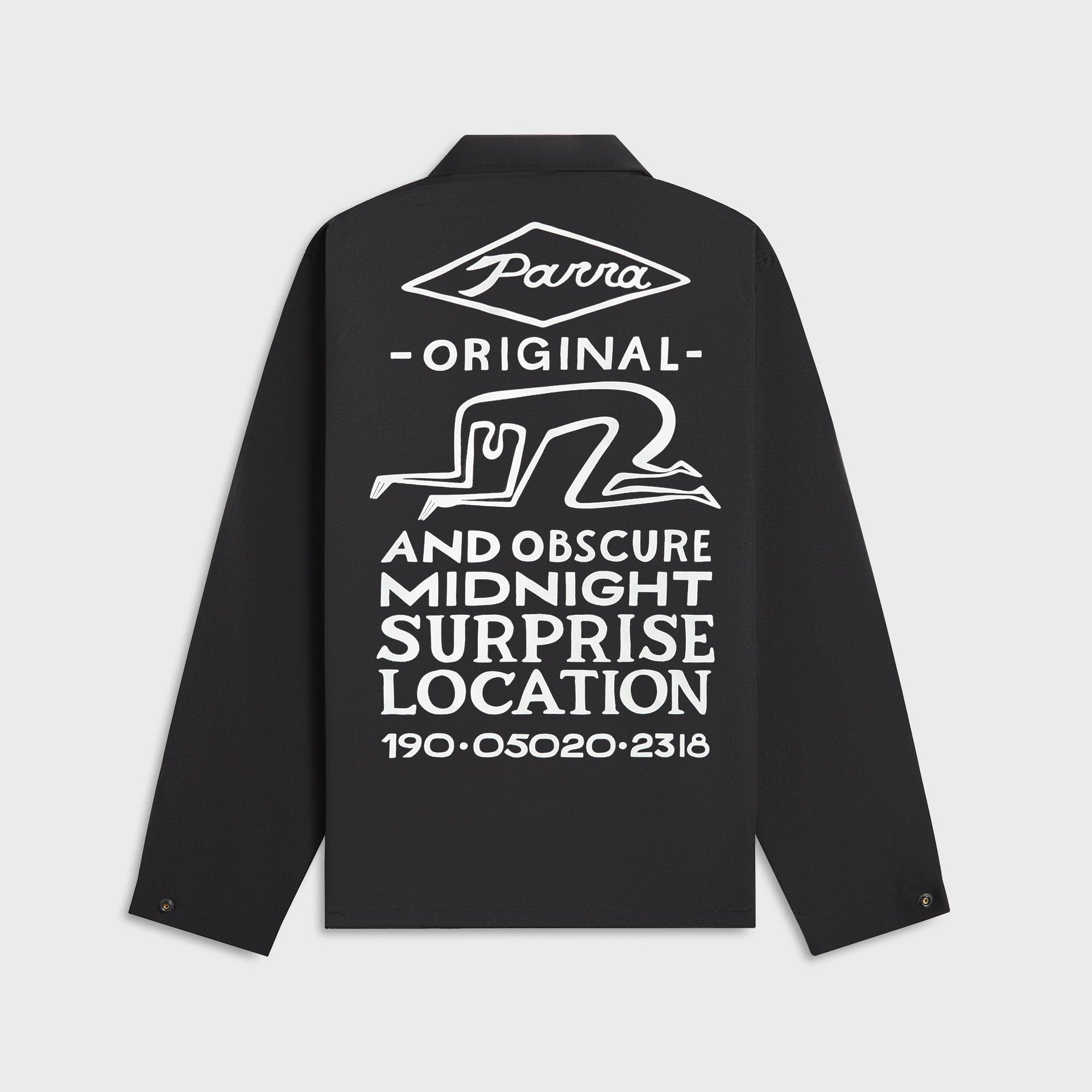 by Parra Midnight Surprise Coach Jacket in Black
