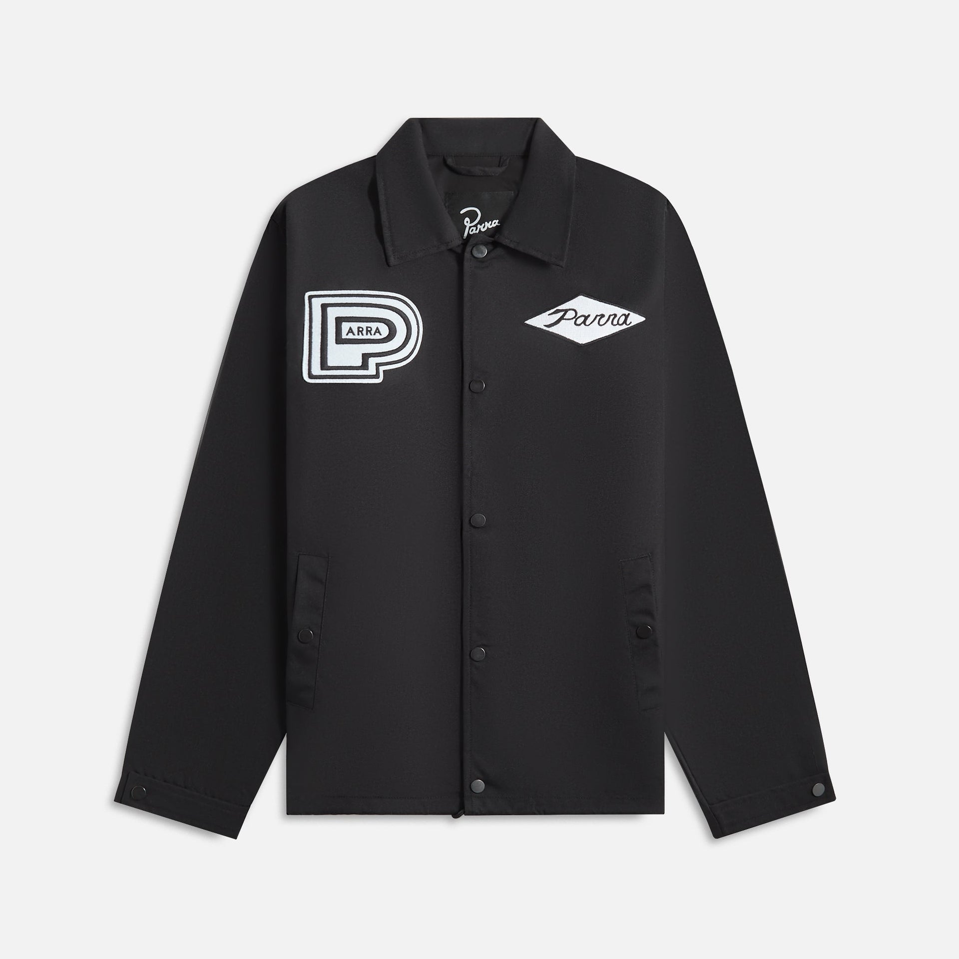 by Parra Midnight Surprise Coach Jacket in Black