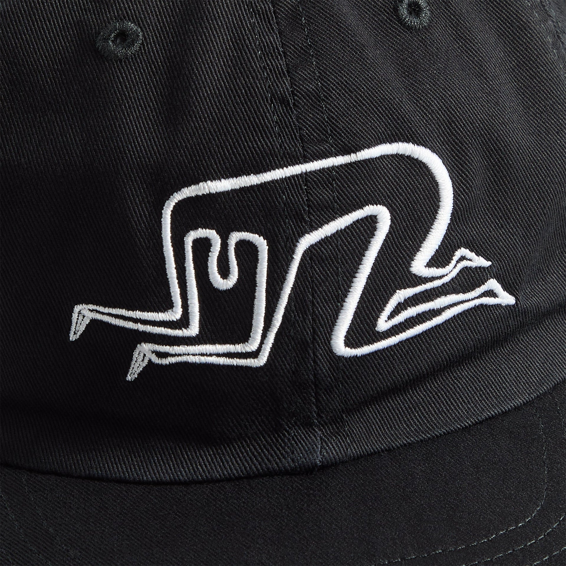 by Parra Mid Career 6 Panel Cap in Black