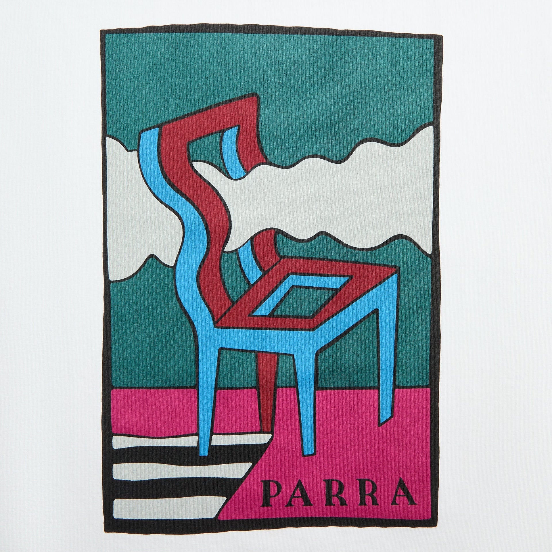 by Parra Smoke Chair Tee - White