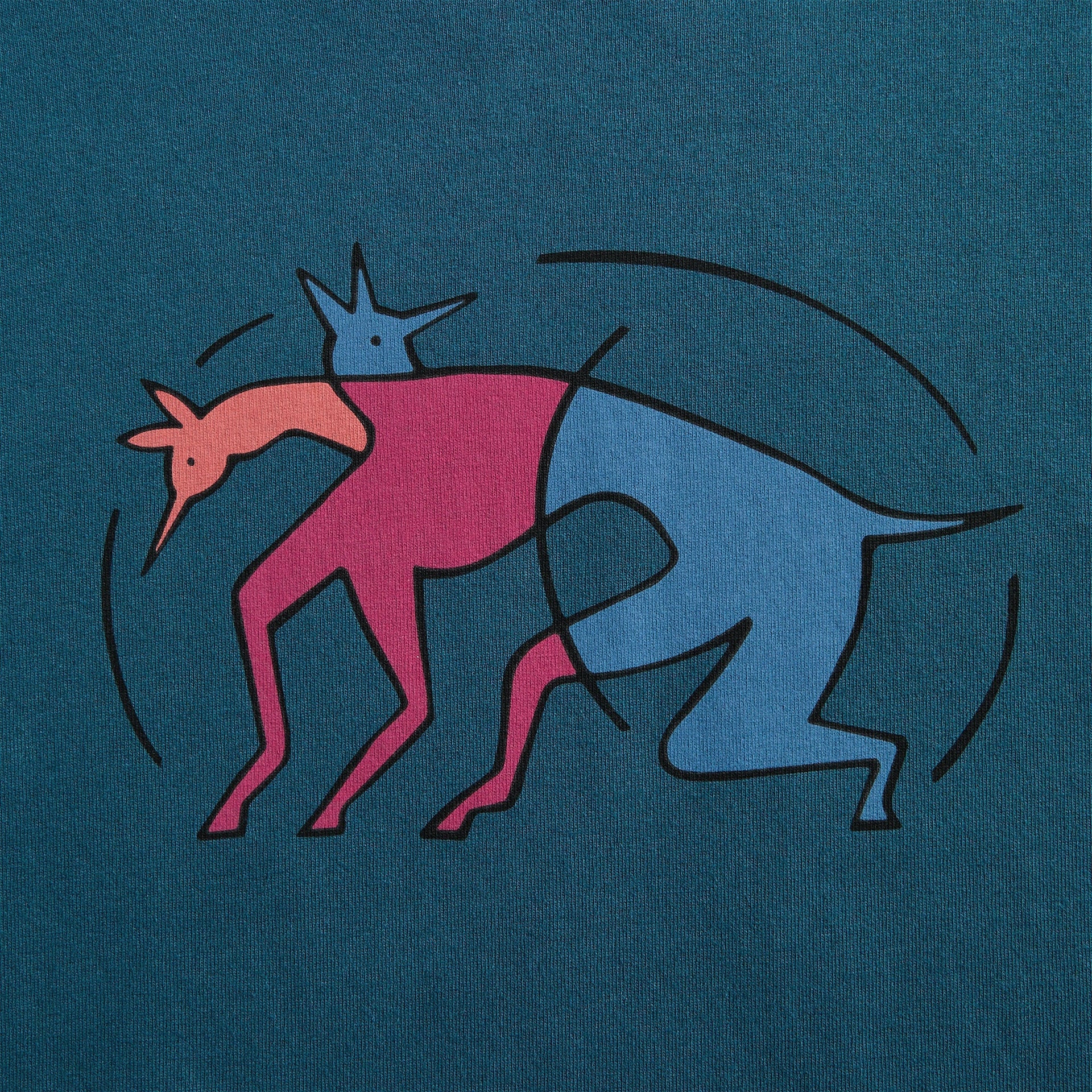 by Parra The Zoomies Tee - Mallard Green