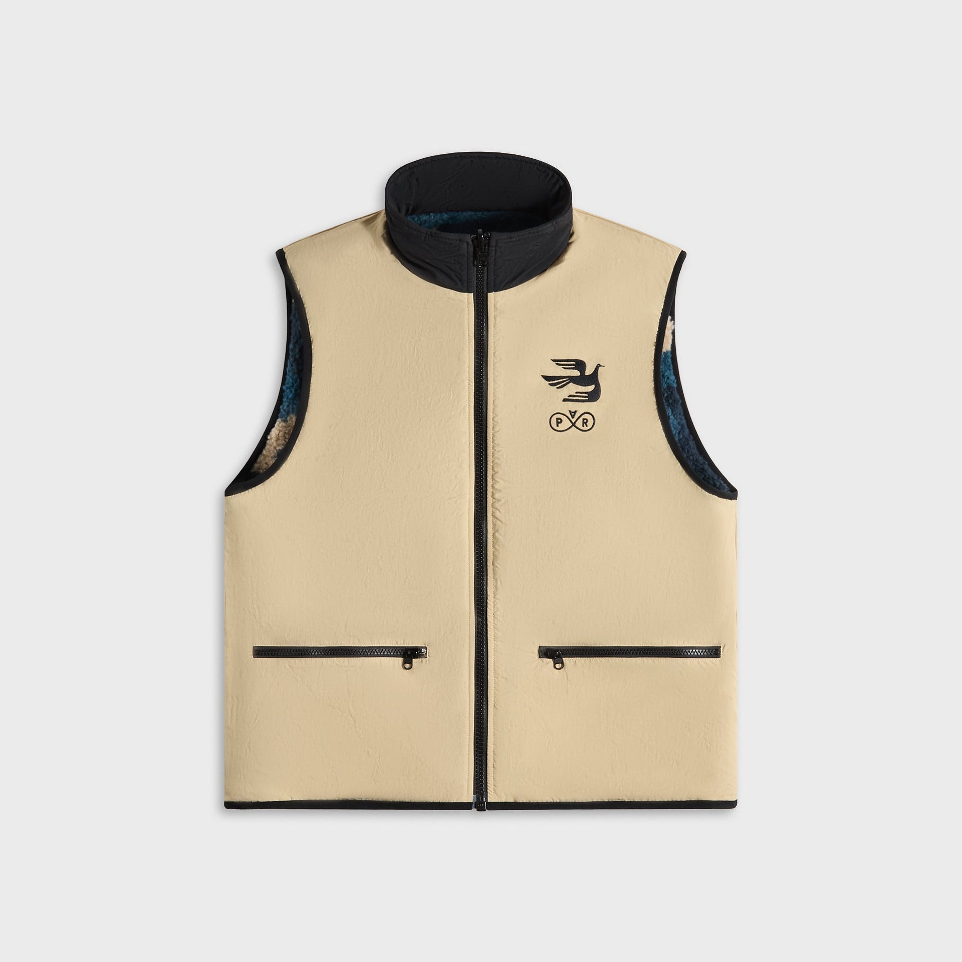by Parra Infinite Bird Reversible Vest - Navy Blue