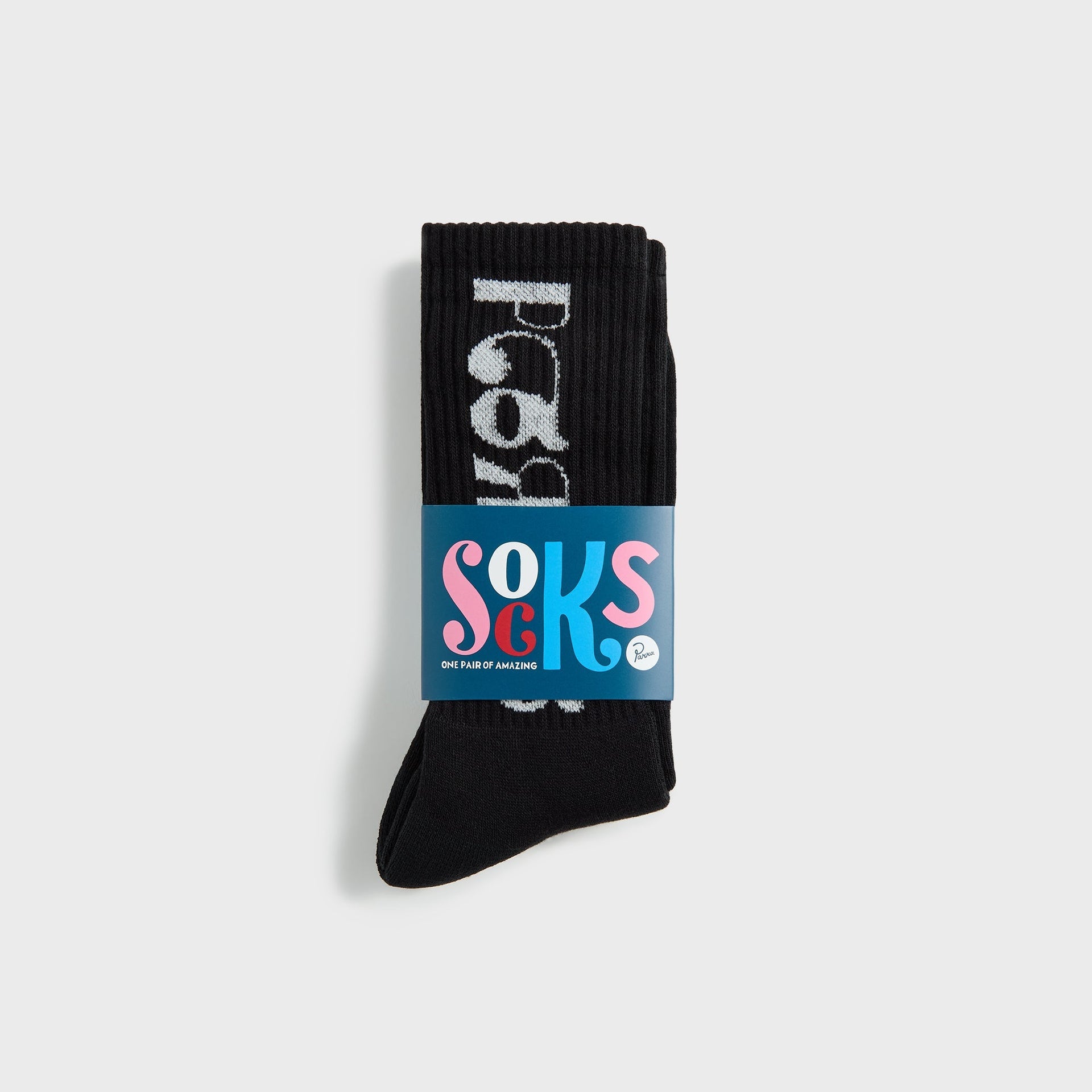 by Parra Tokyo Logo Crew Socks - Black
