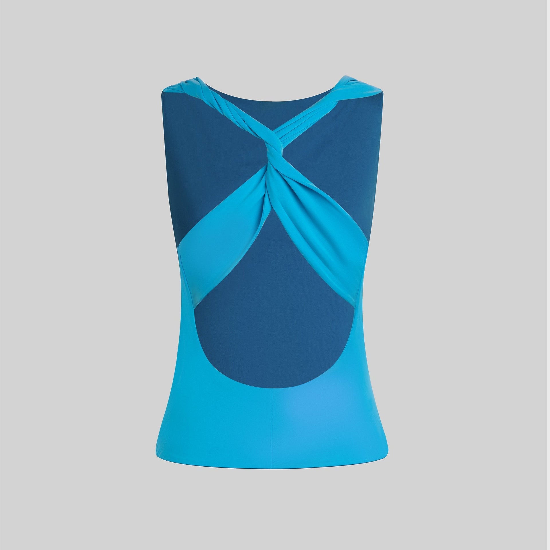 Peachy Den Kylie Cross Back Top - Ocean