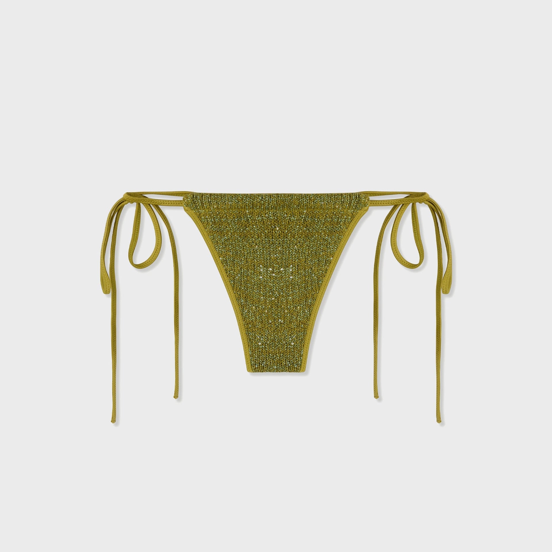 Asta Resort Lio Bikini Bottom - Olive Oil Sequin