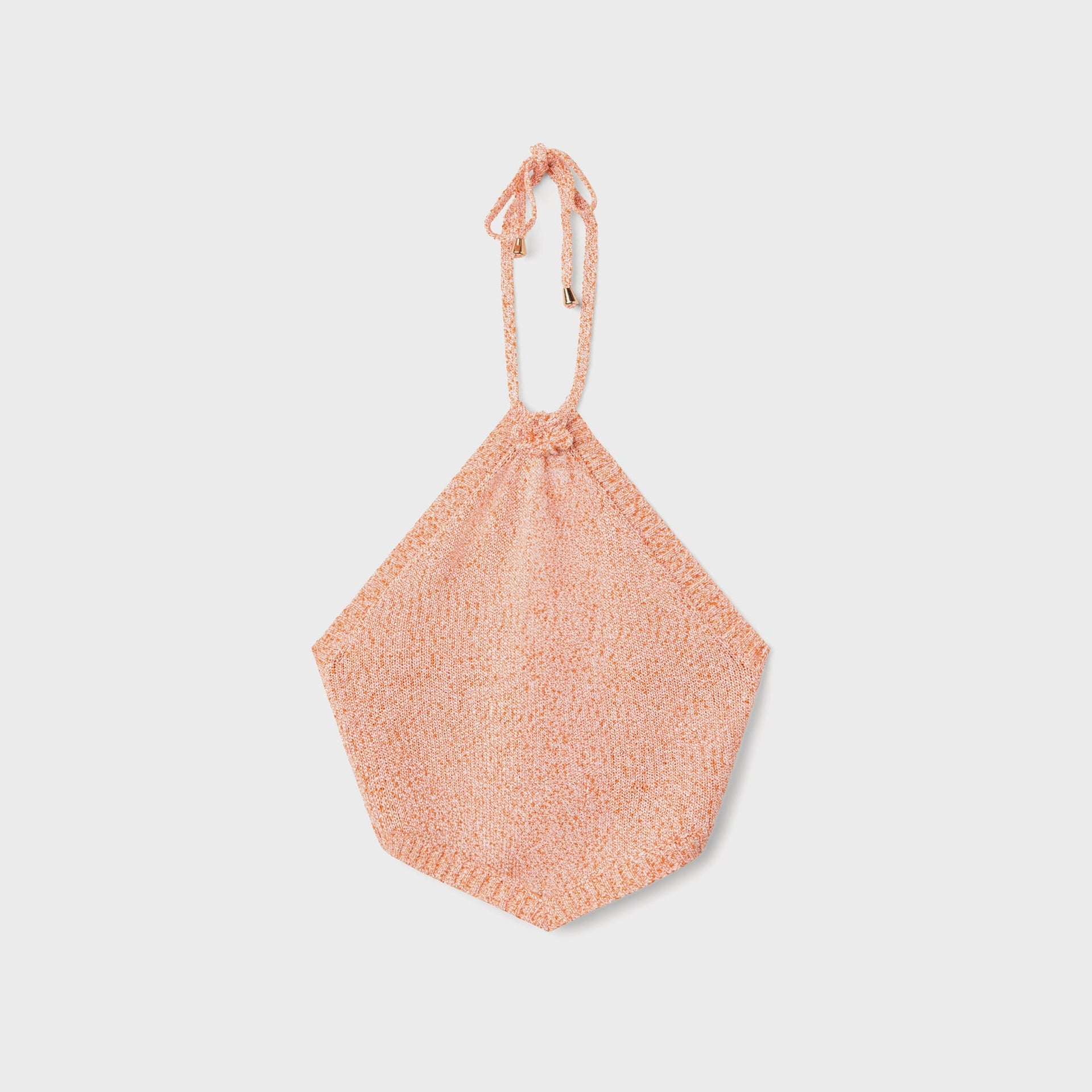 Asta Resort Teresa Scarf Top in Peach Sequin