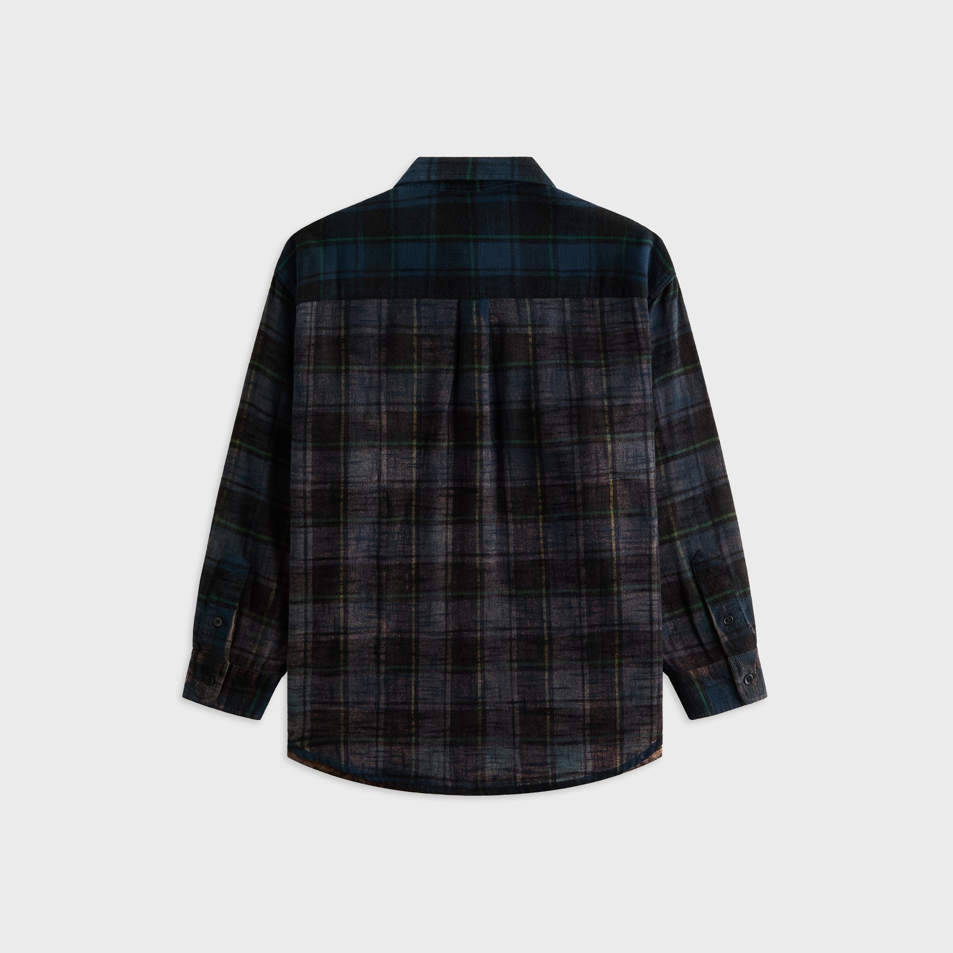 R13 Boyfriend Shirt - Navy Plaid Blue