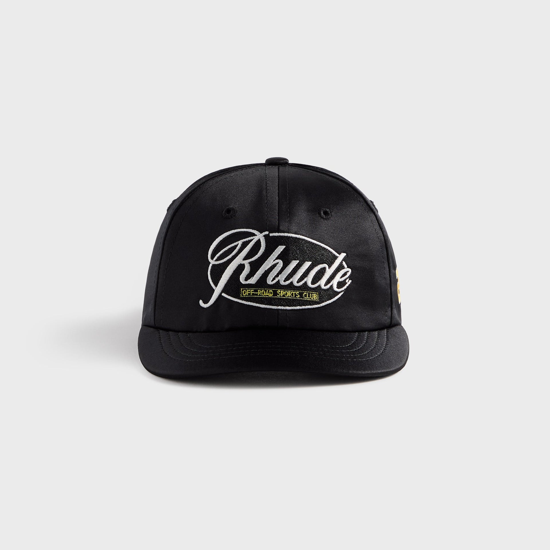 Rhude Sports Club Curved Brim Cap - Black