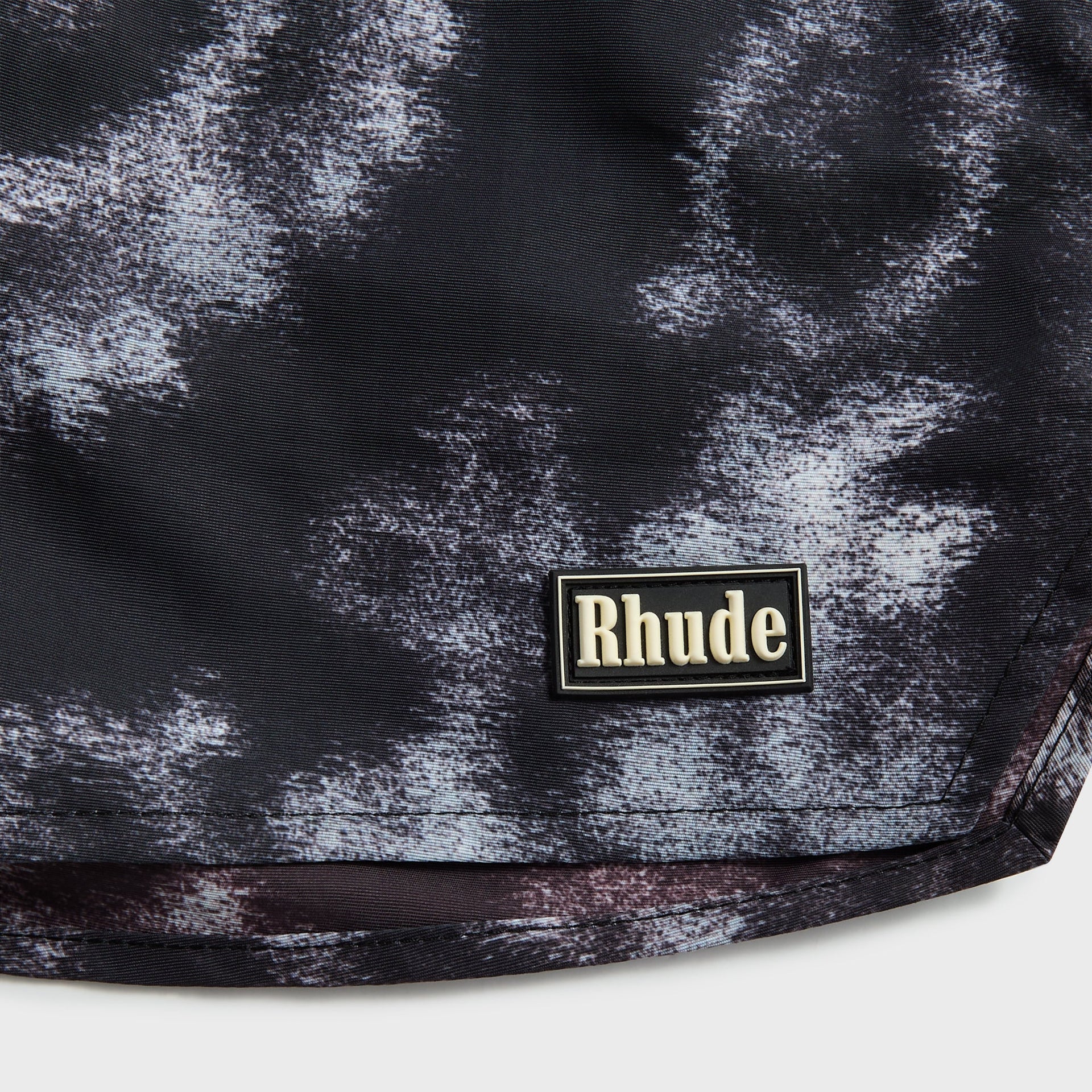 Rhude Motion Bandana Swim Short - Black / White