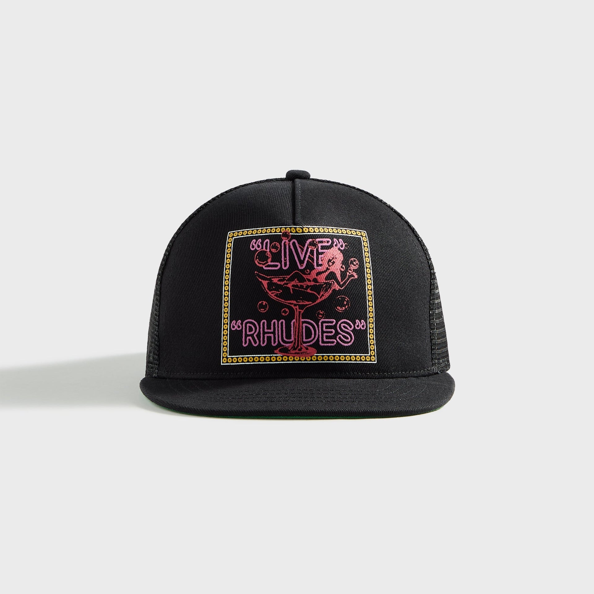 Rhude Live Rhudes Trucker Cap in Black