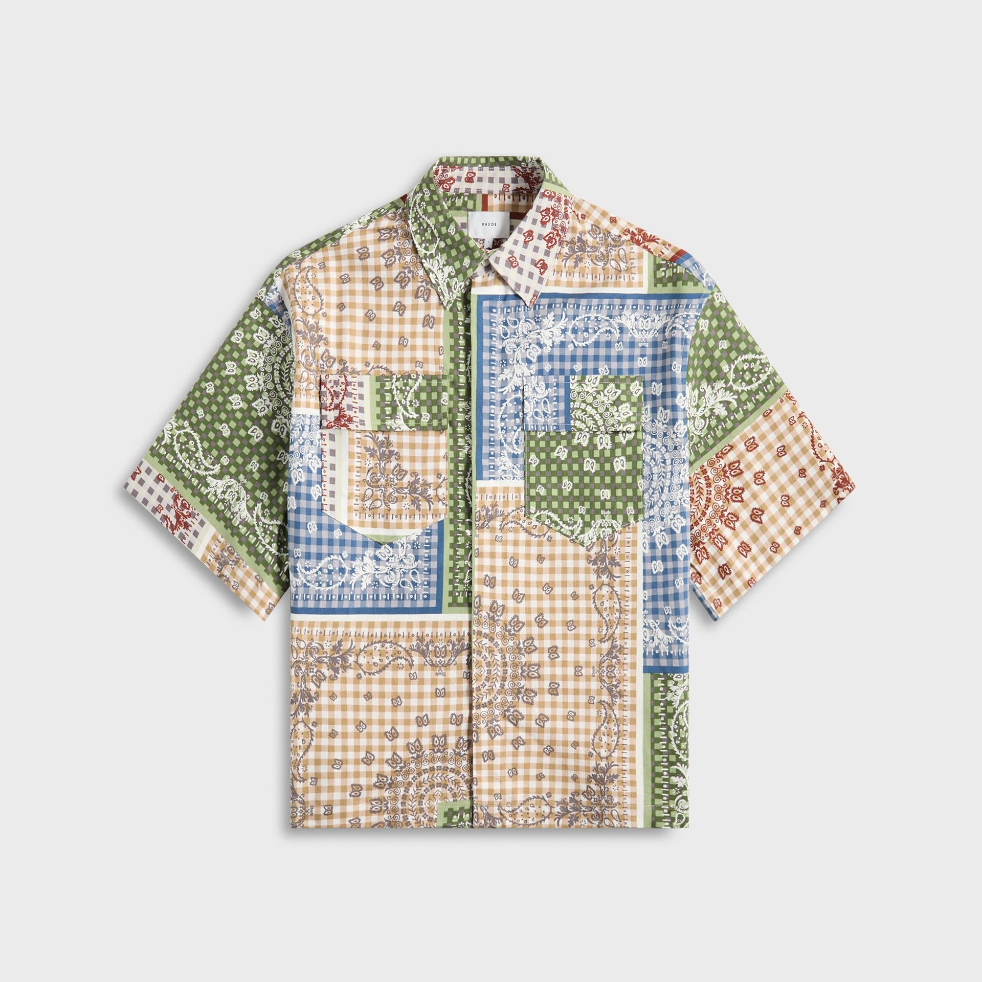 Rhude Bandana Boxy Work Shirt in Multi