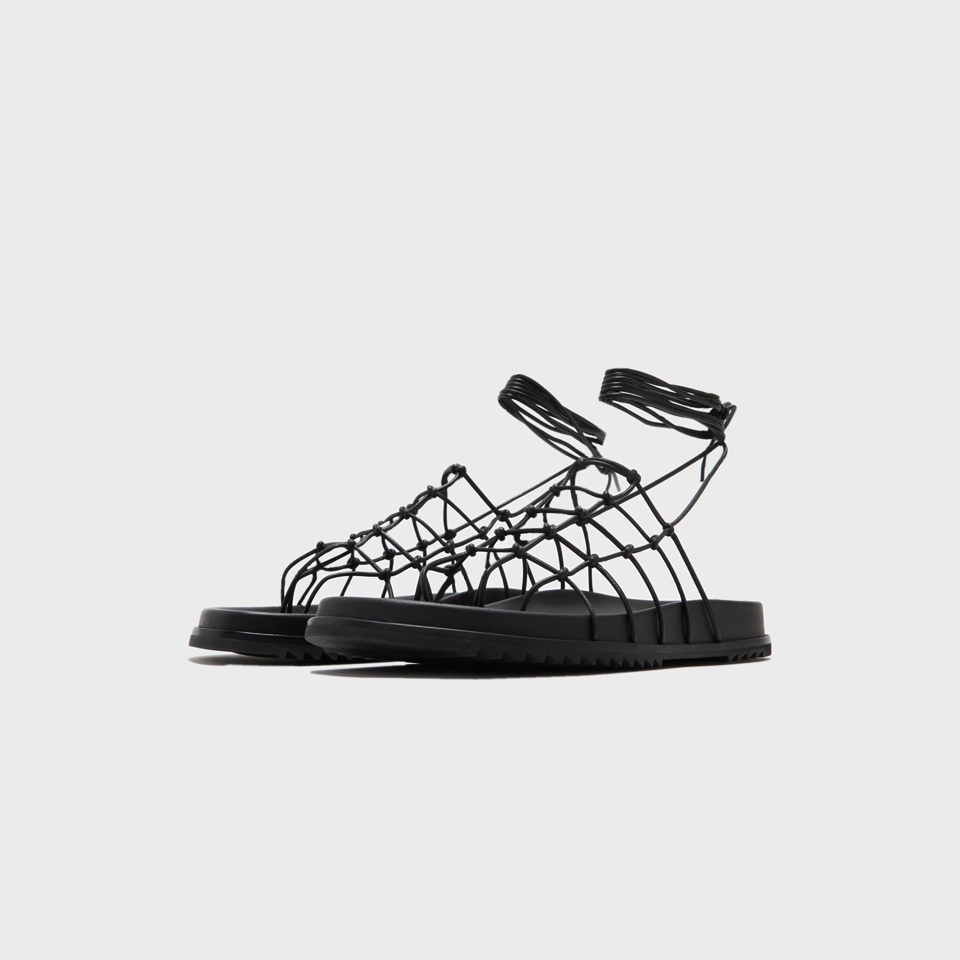 Rick Owens Web Granola Sandali - Pelle Black