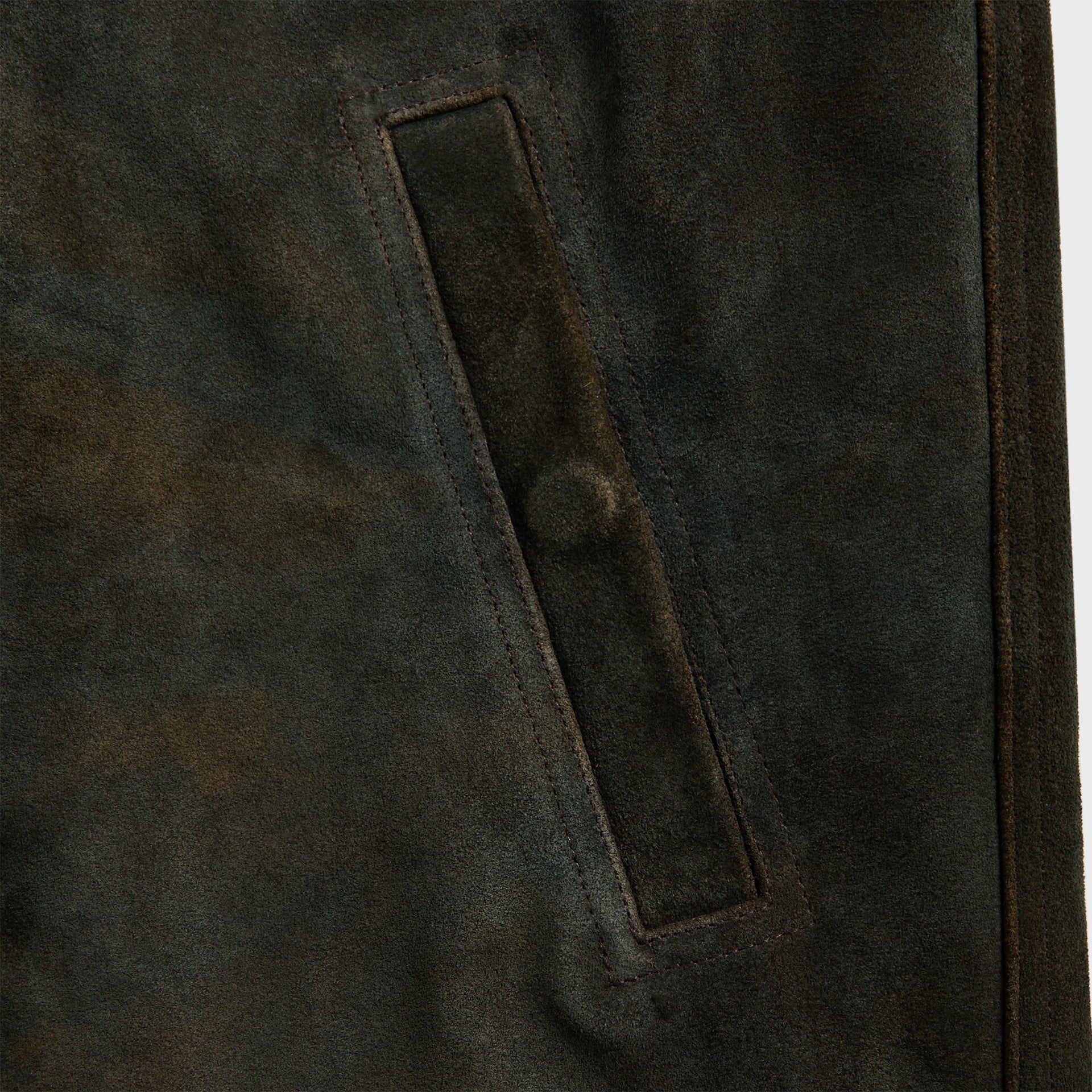 Rick Owens Suede Brad Jacket - Indigo