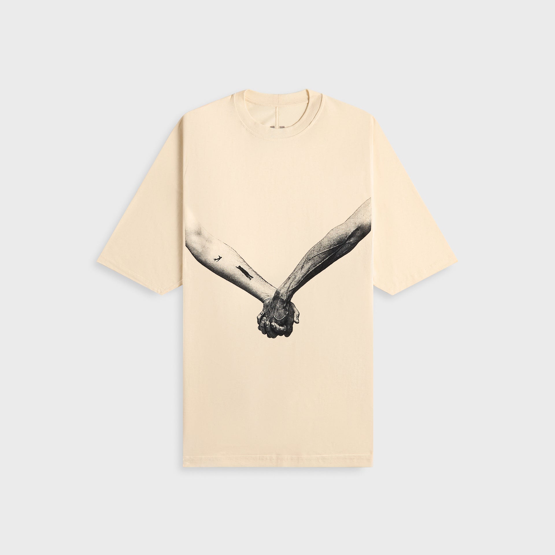 Rick Owens Tee Jumbo - Natural Black