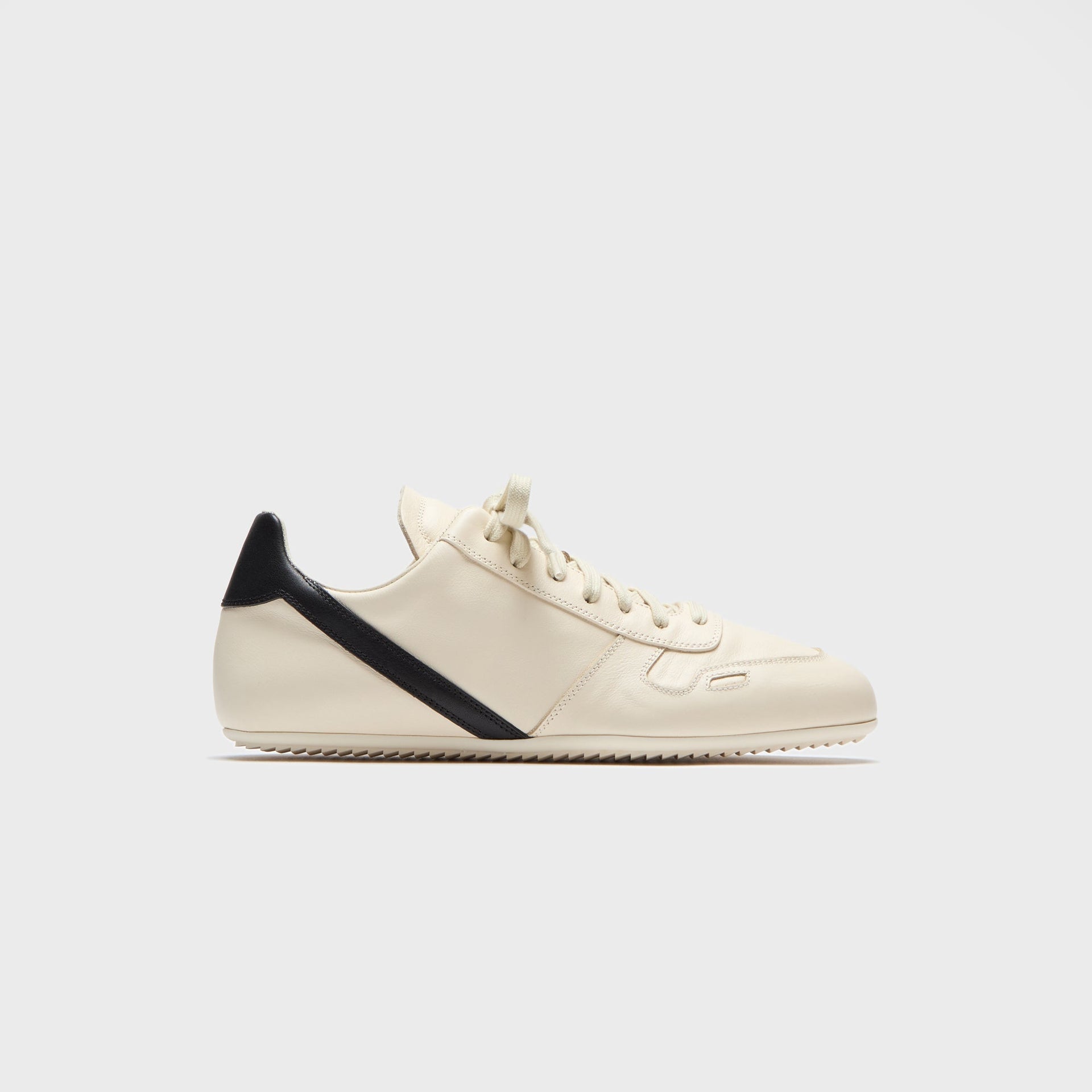 Rick Owens Concordians Minimal Sneaks - Milk / Black / Milk