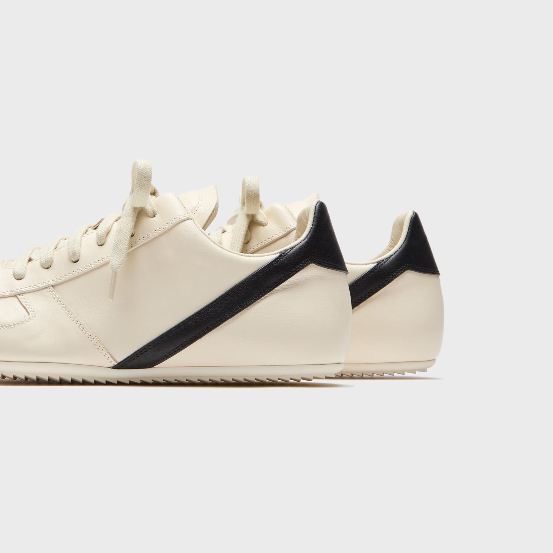 Rick Owens Concordians Minimal Sneaks - Milk / Black / Milk