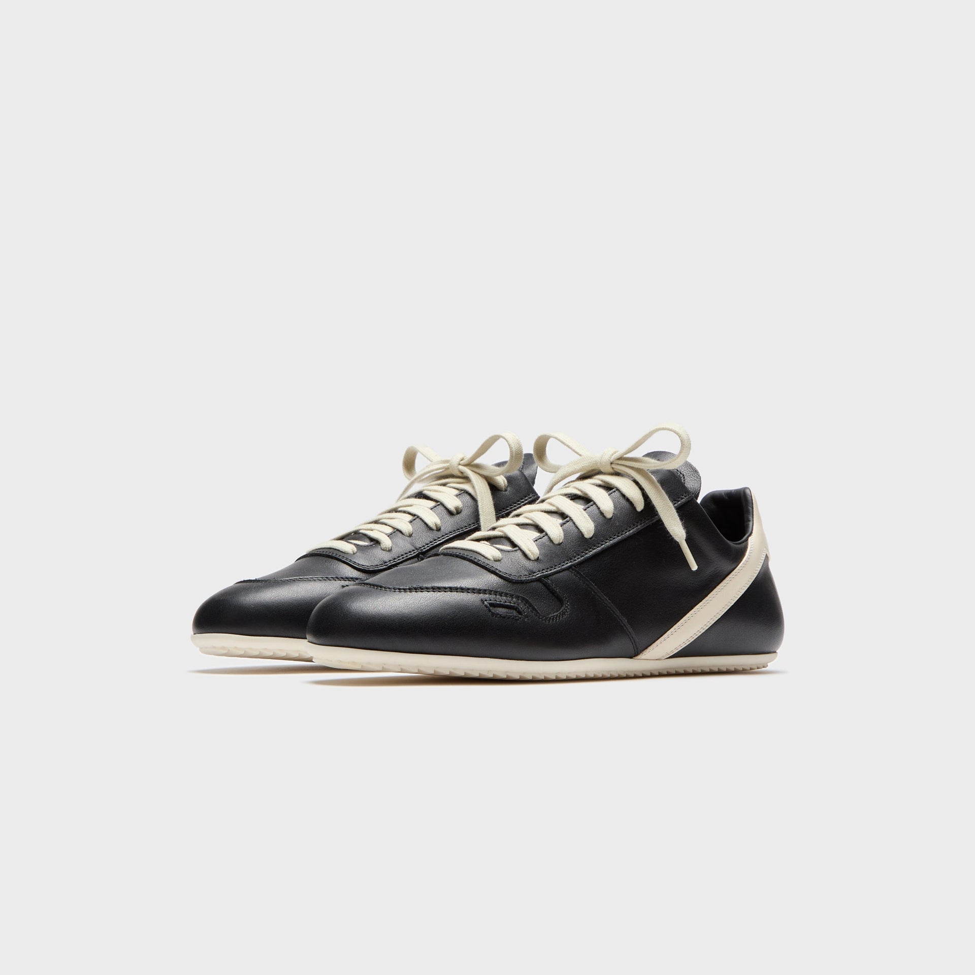 Rick Owens Concordians Minimal Sneaks - Black / Milk / Milk