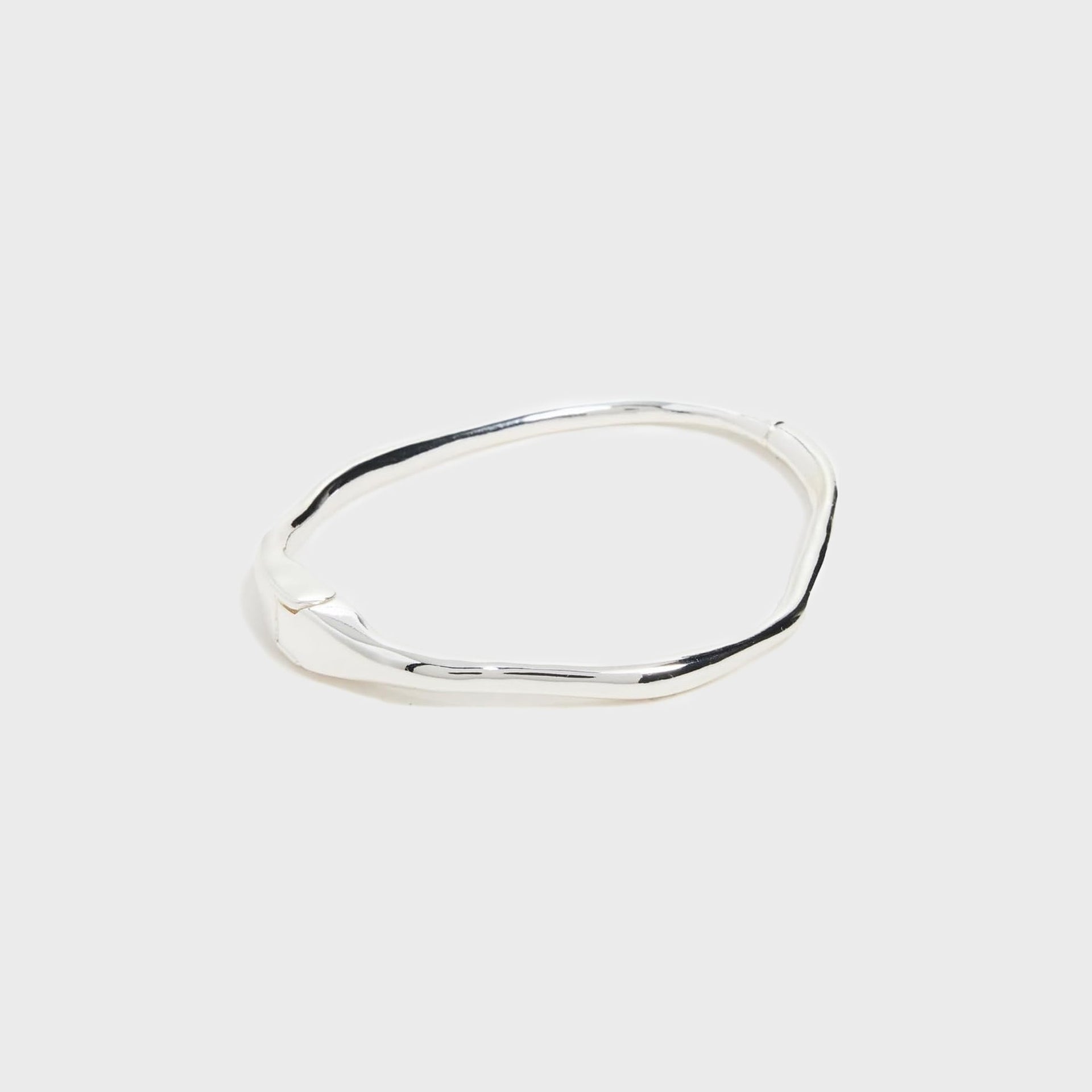 SHASHI Asymmetrical Bracelet Cuff in Silver