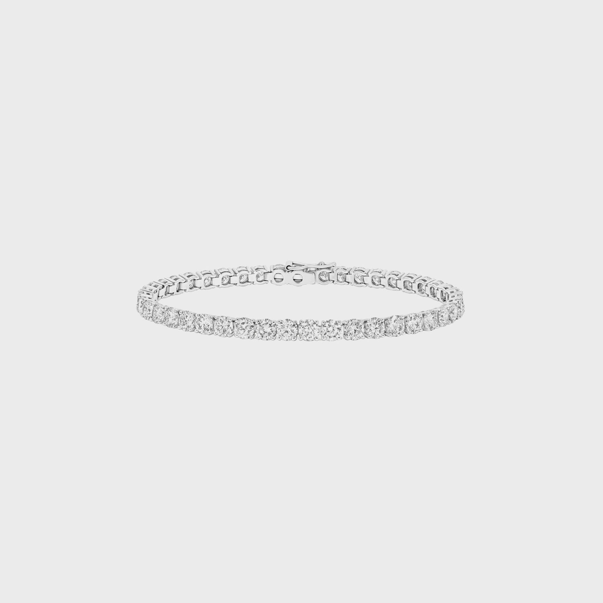SHASHI Diamond Medium Tennis Bracelet - Silver