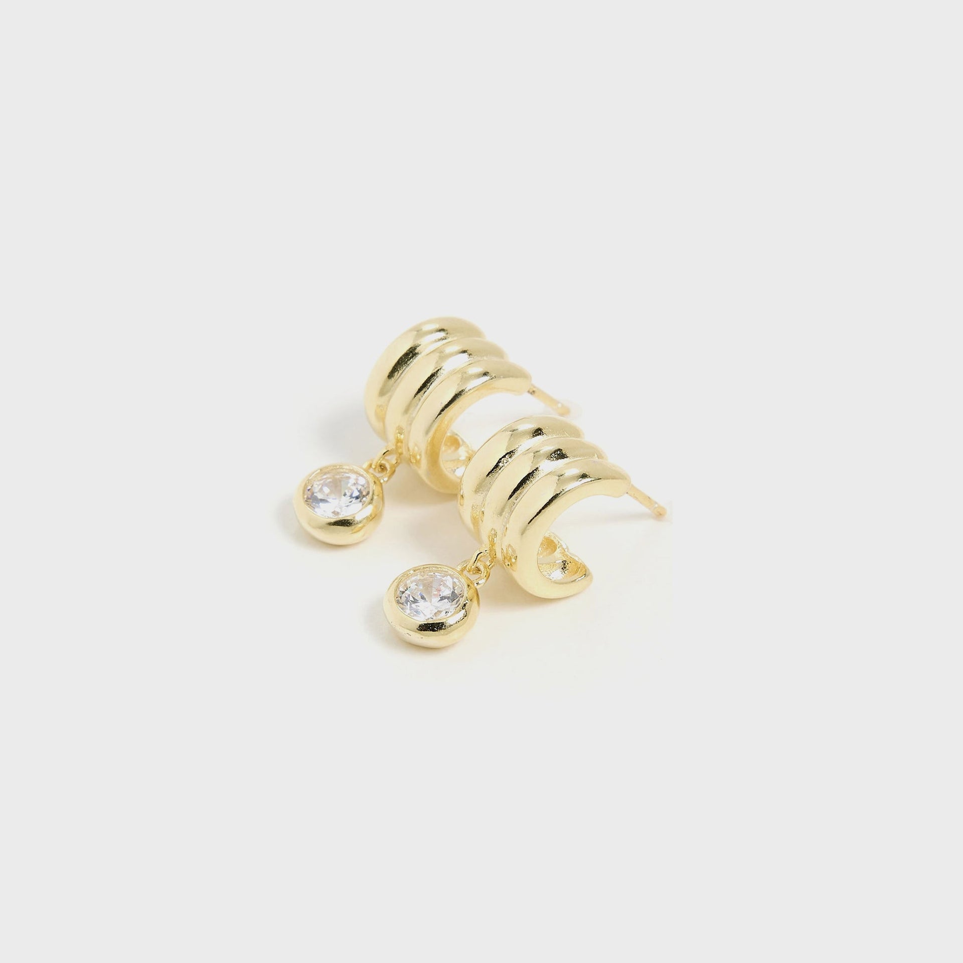 SHASHI Robyn Huggie Earring - Gold