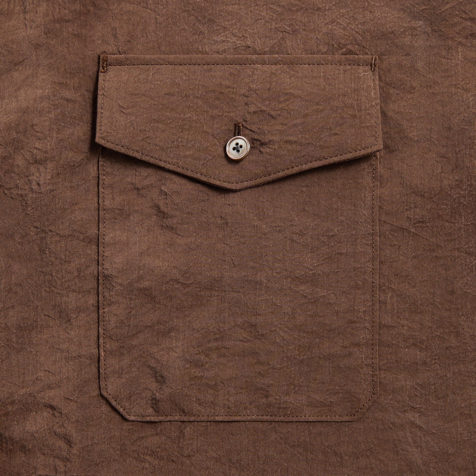 Lemaire Convertible Collar Shirt - Brunette