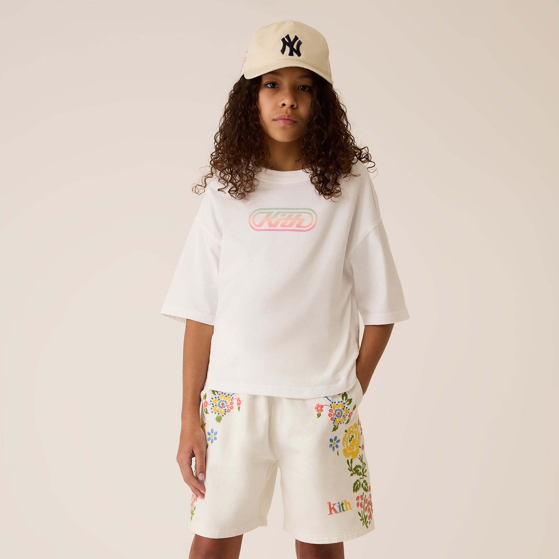 Kith Kids Graphic Logo Leonard Tee in White