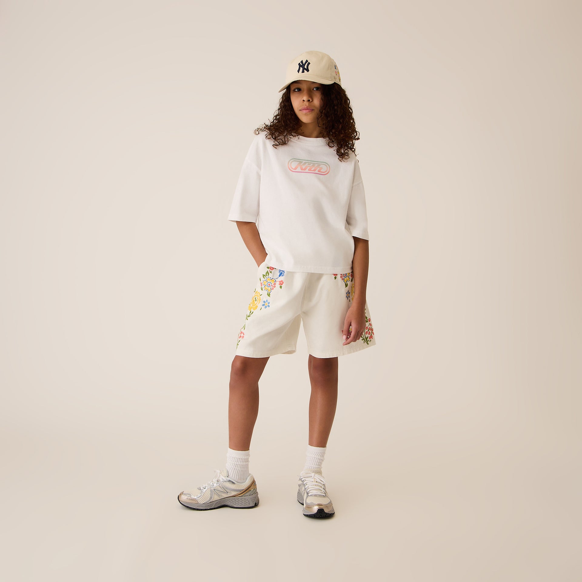 Kith Kids Graphic Logo Leonard Tee in White