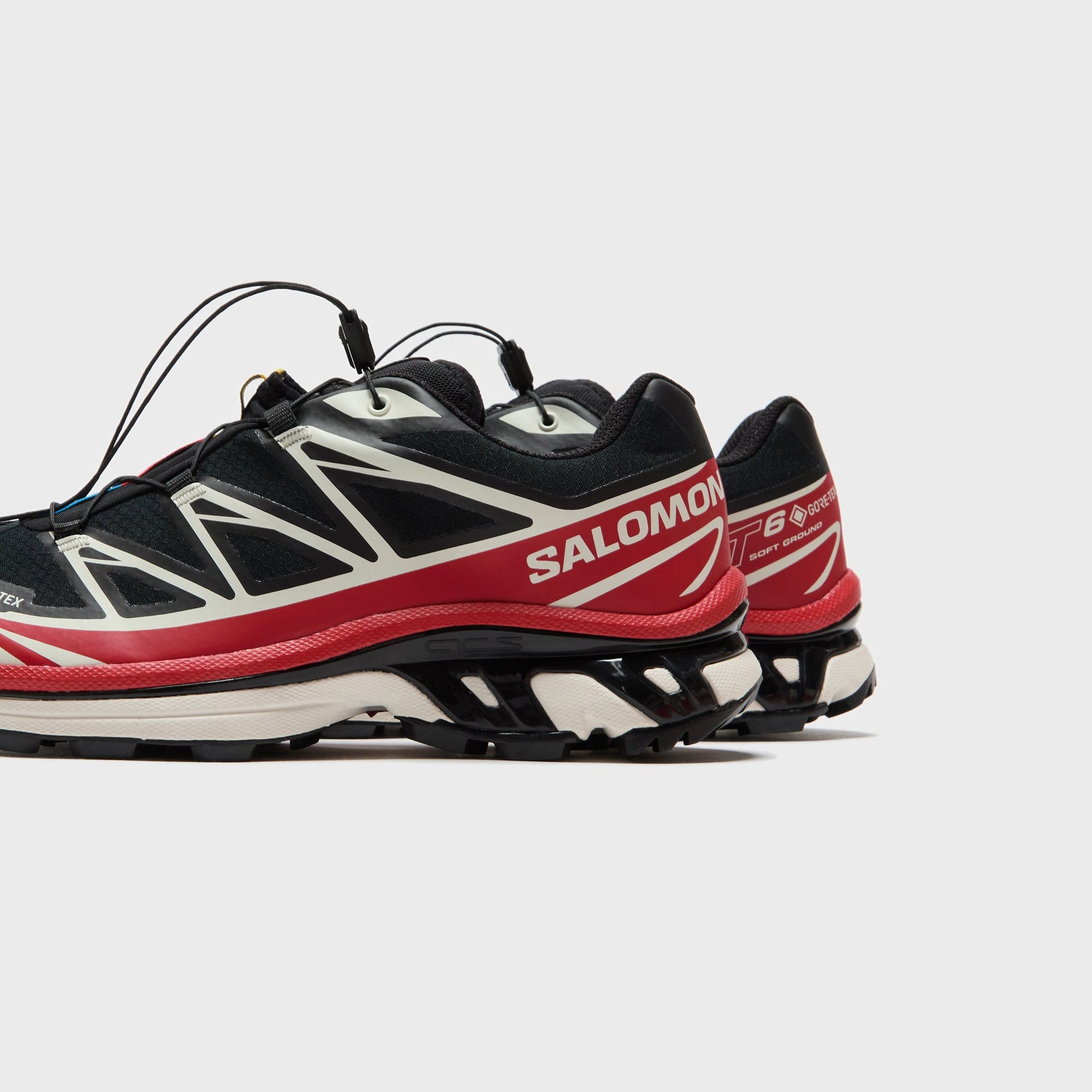 Salomon XT-6 GTX - Black / Flame Scarlet / Vanilla Ice