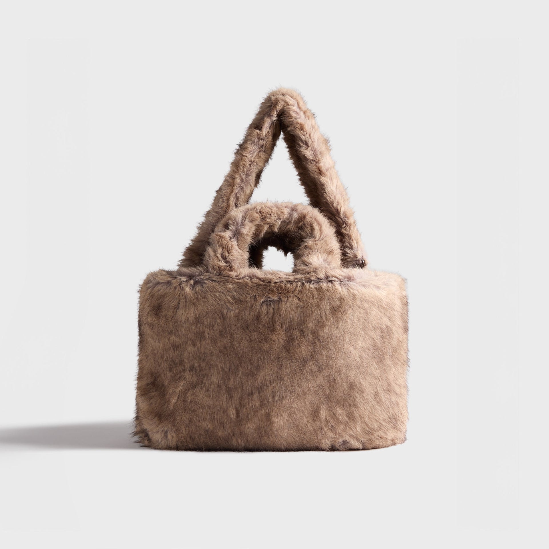 Stand Studio Livi Fur Tote in Natural