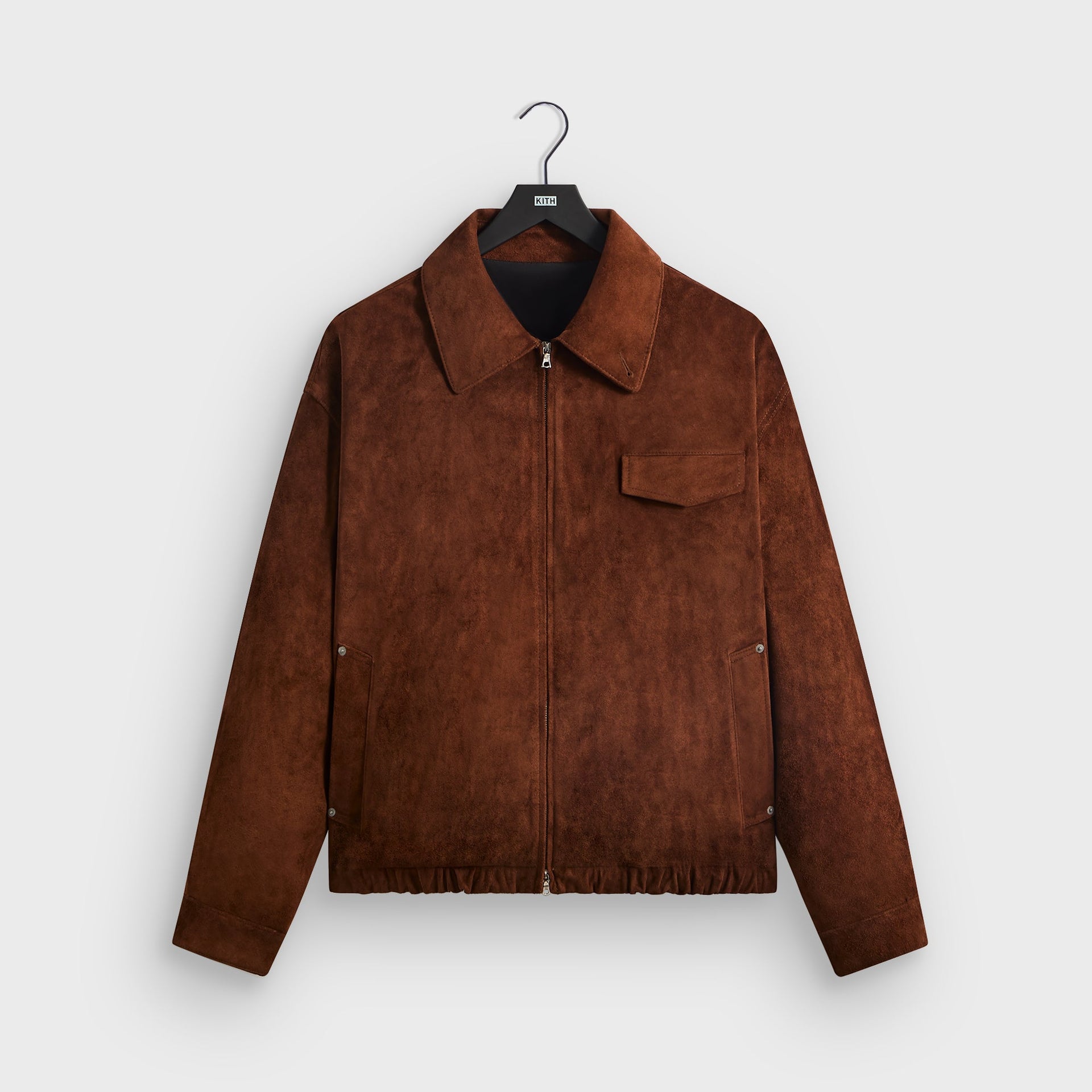 Kith 101 for ssstein Suede Zip Front Jacket - Walnut